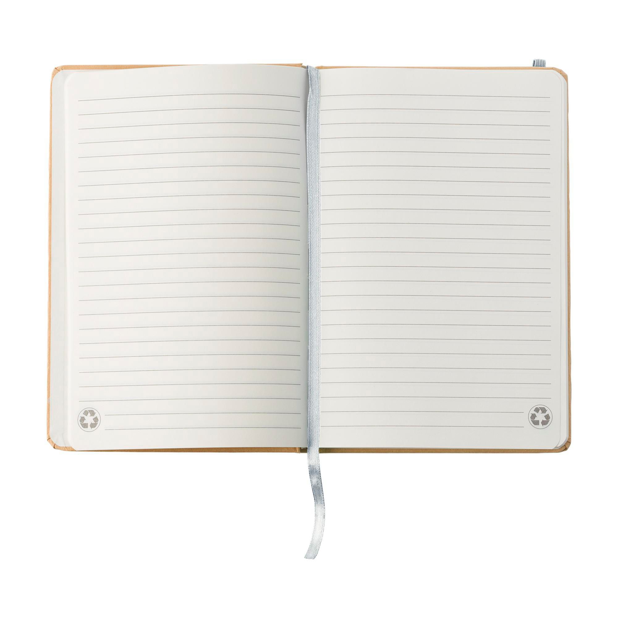 A5 notesbog af genbrugt papir Gianni - hvid