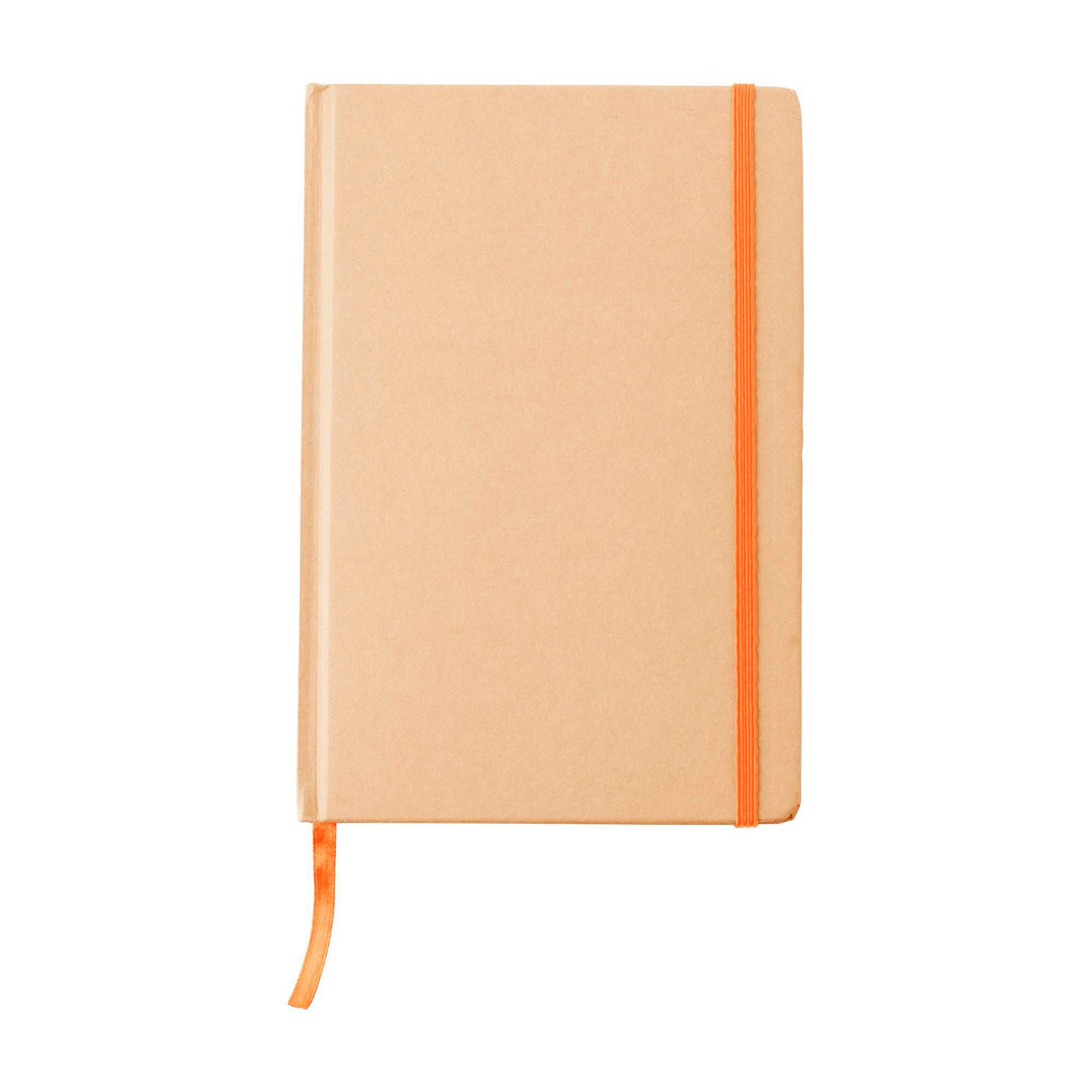 A5 notesbog af genbrugt papir Gianni, orange