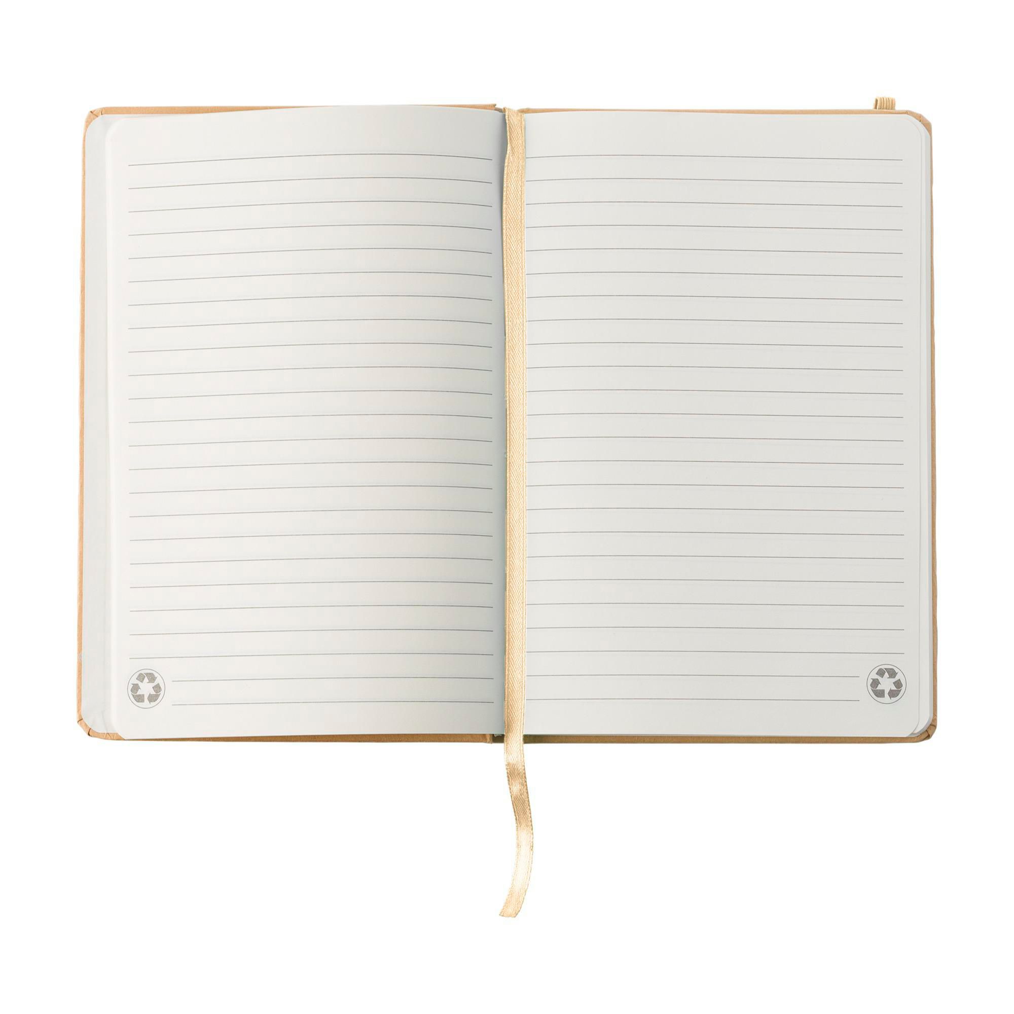 A5 notesbog af genbrugt papir Gianni - khaki