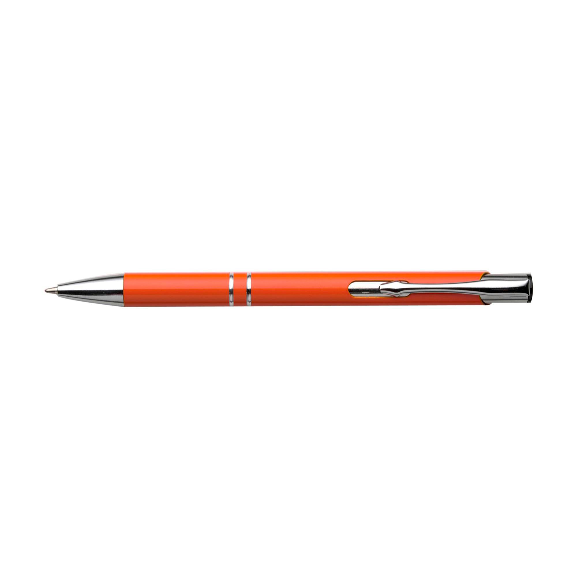 Kuglepen af Genbrugt aluminium Albacete, orange