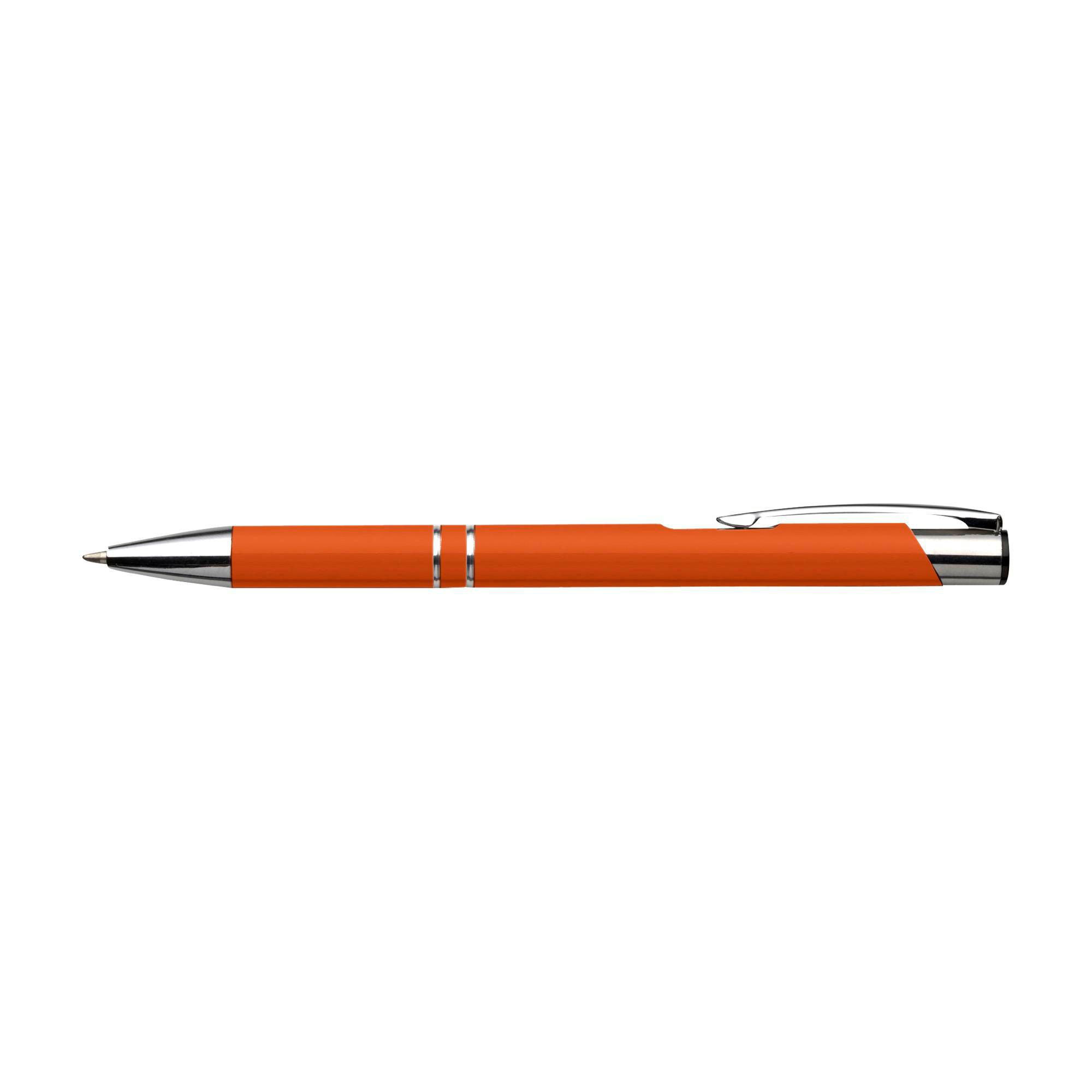 Kuglepen af Genbrugt aluminium Albacete, orange