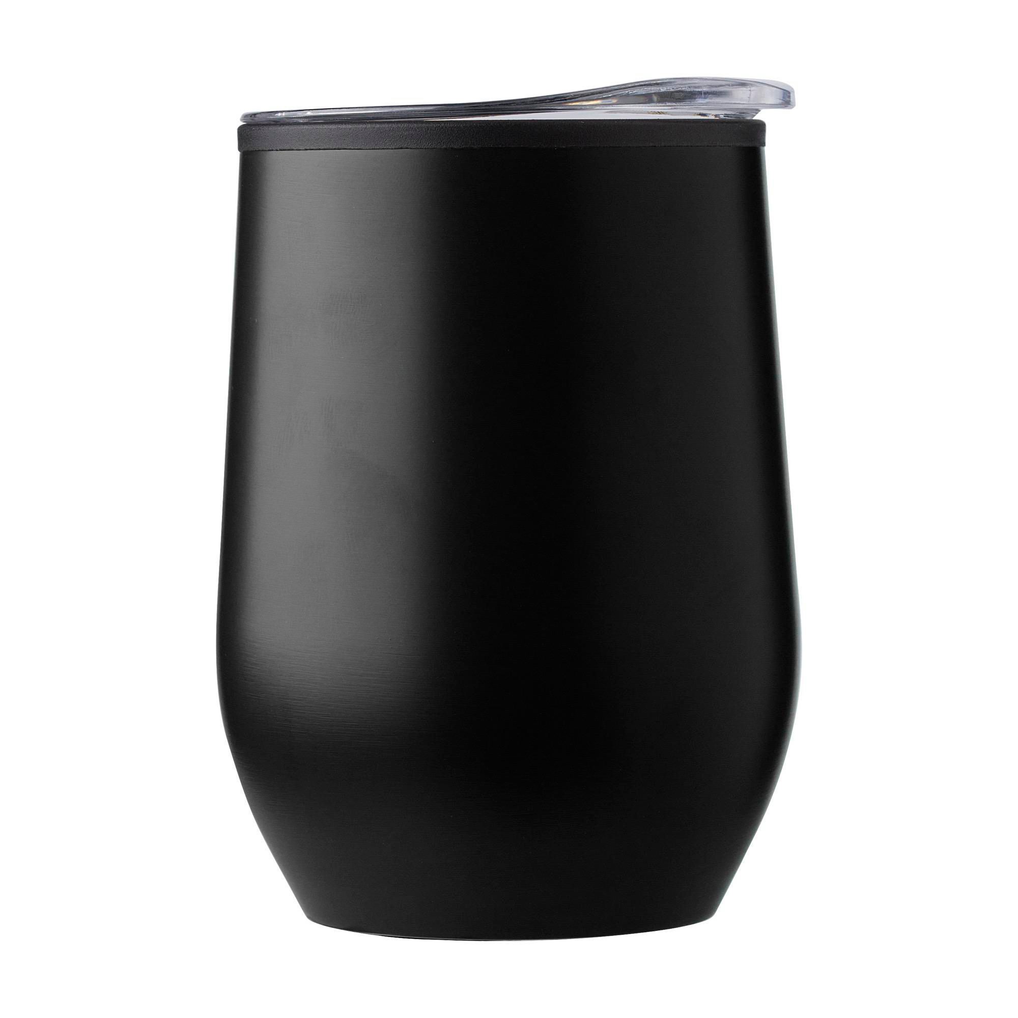 Rejsekrus af Rustfrit stål Zoe - sort - 300 ml