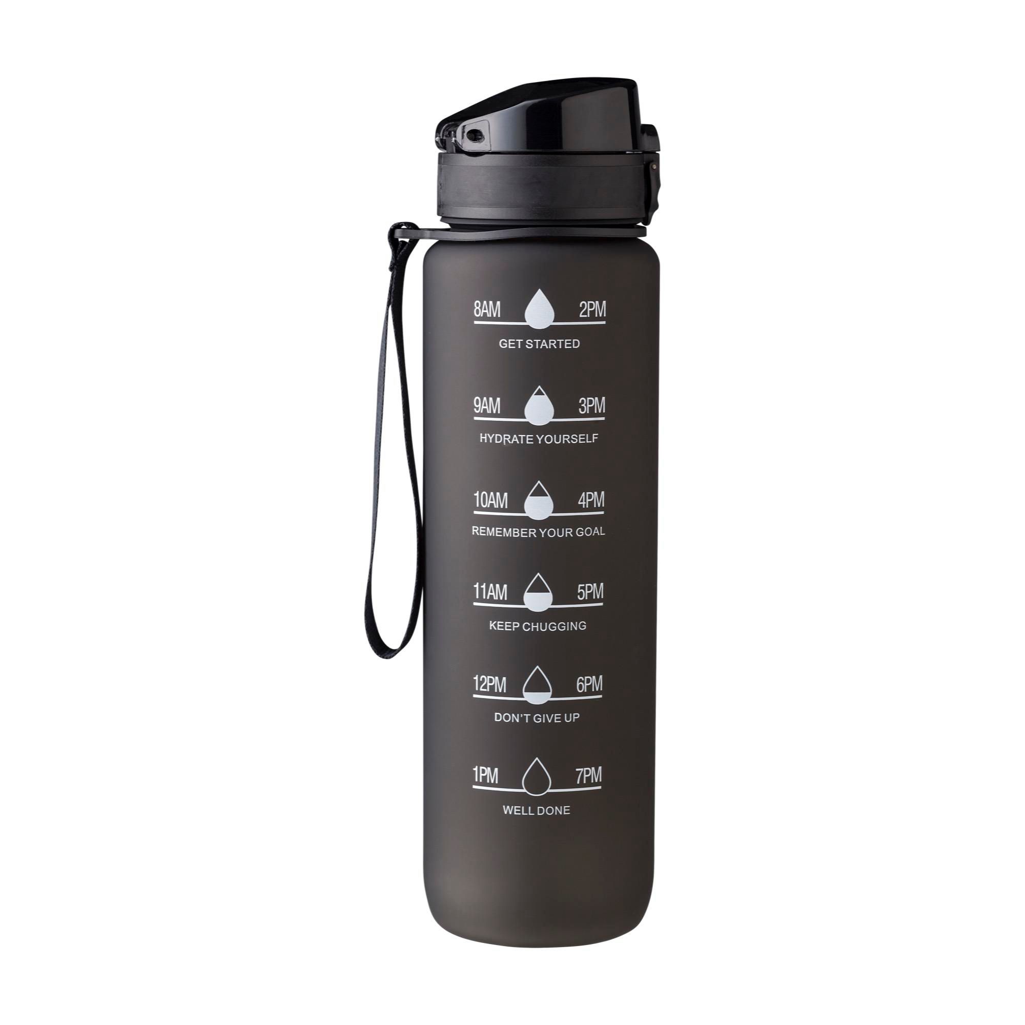 Drikkeflaske (1000 ml) af RPET Brinley - sort