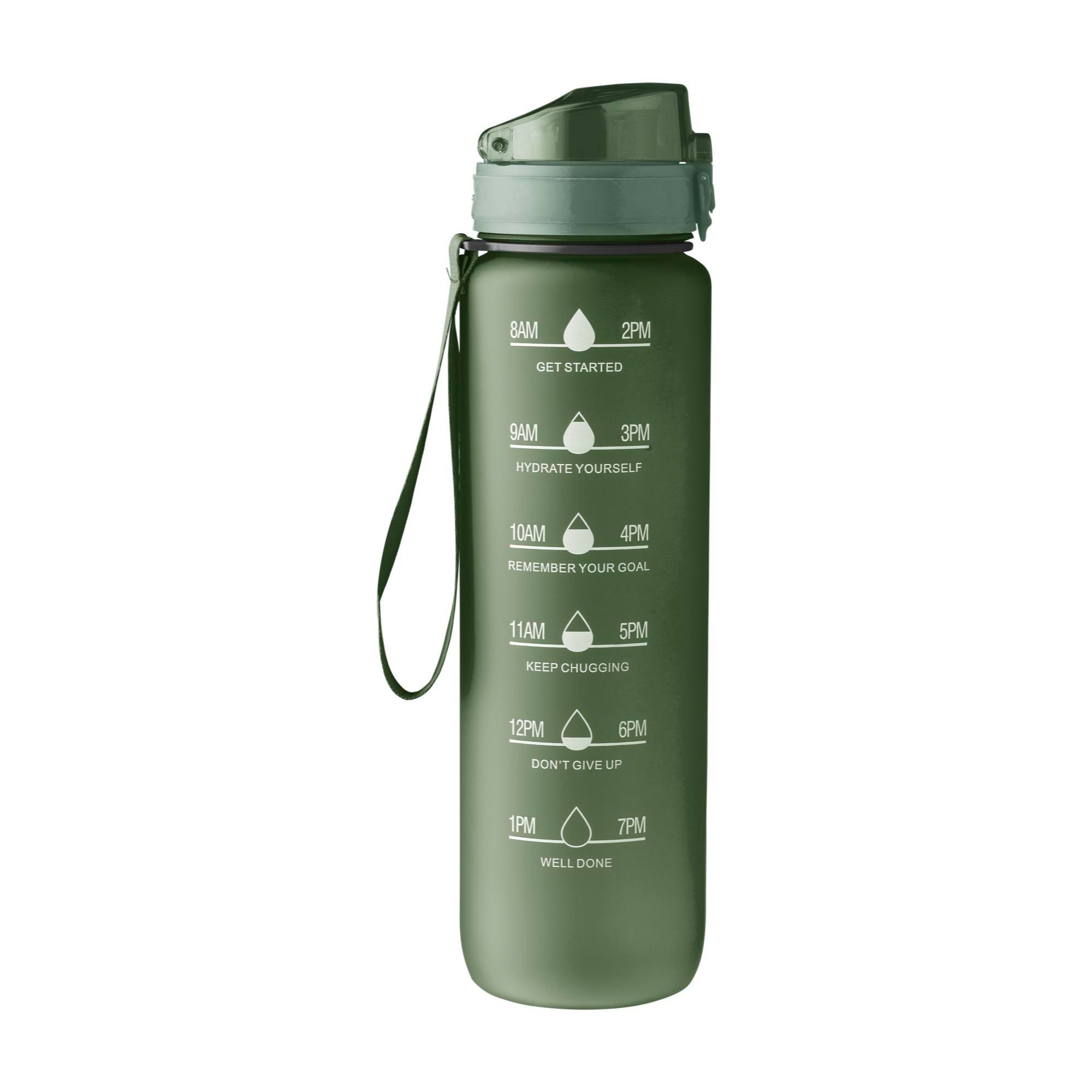 Drikkeflaske (1000 ml) af RPET Brinley - grøn