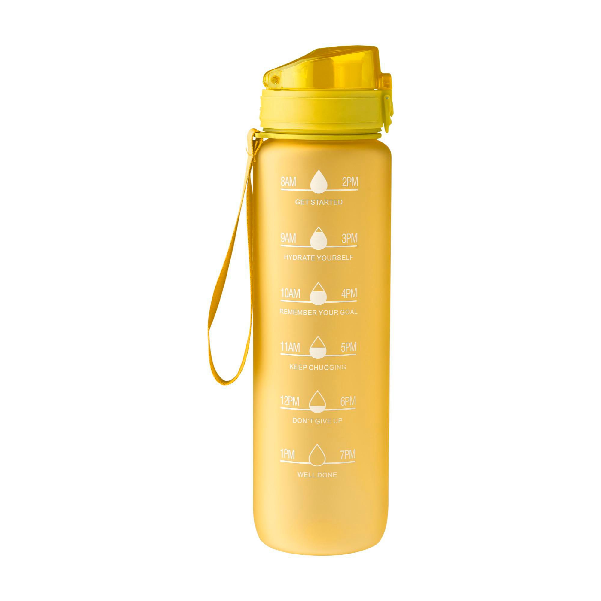 Drikkeflaske (1000 ml) af RPET Brinley - gul