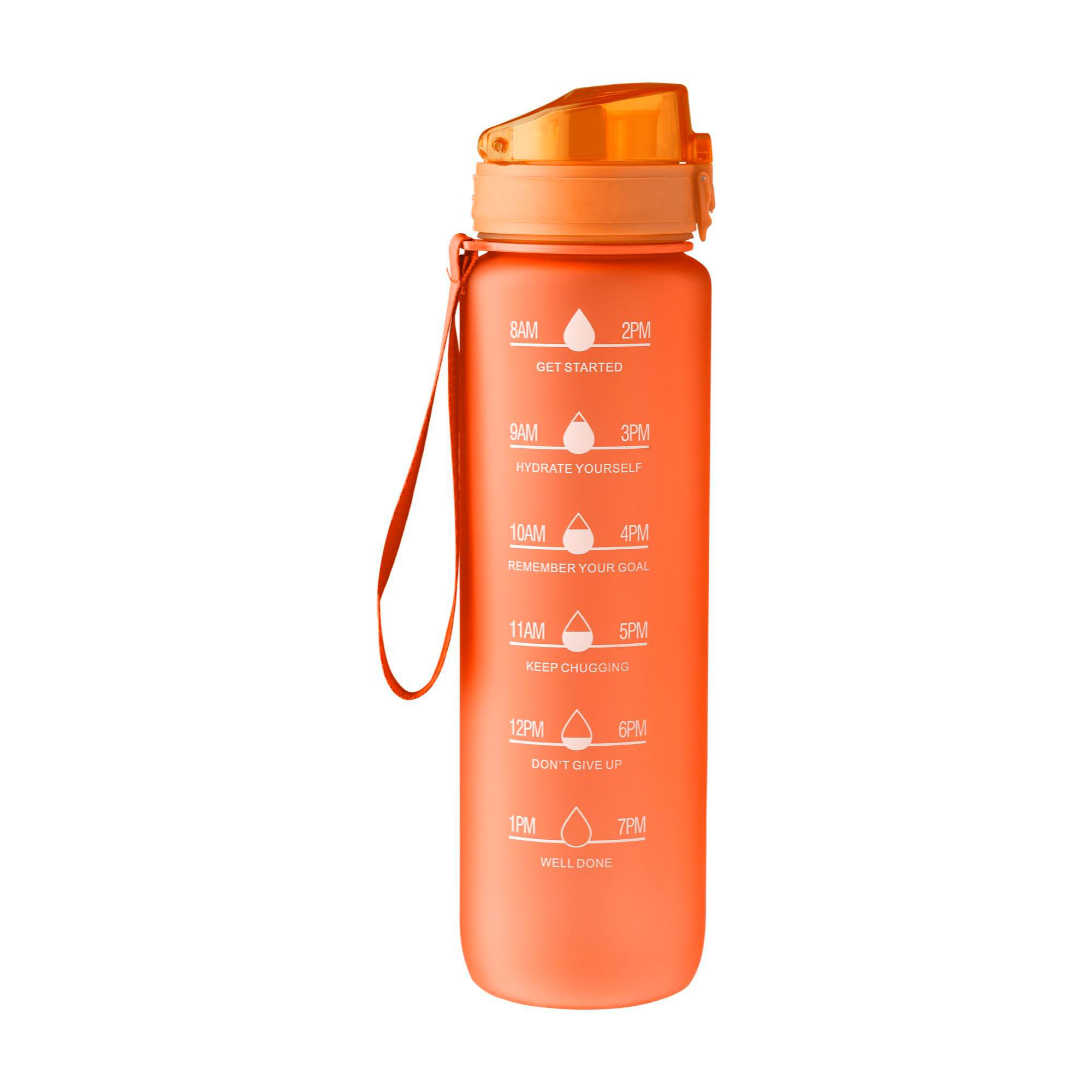 Drikkeflaske (1000 ml) af RPET Brinley, orange