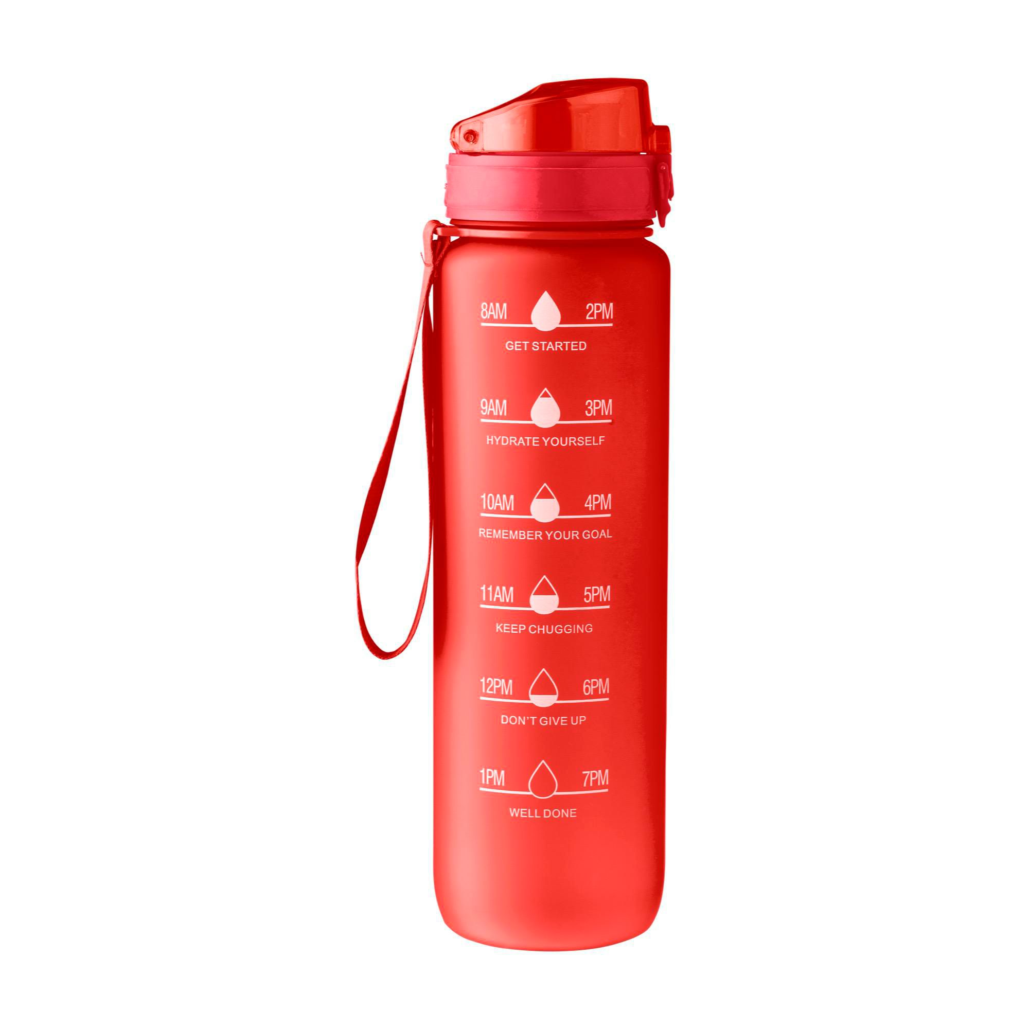 Drikkeflaske (1000 ml) af RPET Brinley - rød