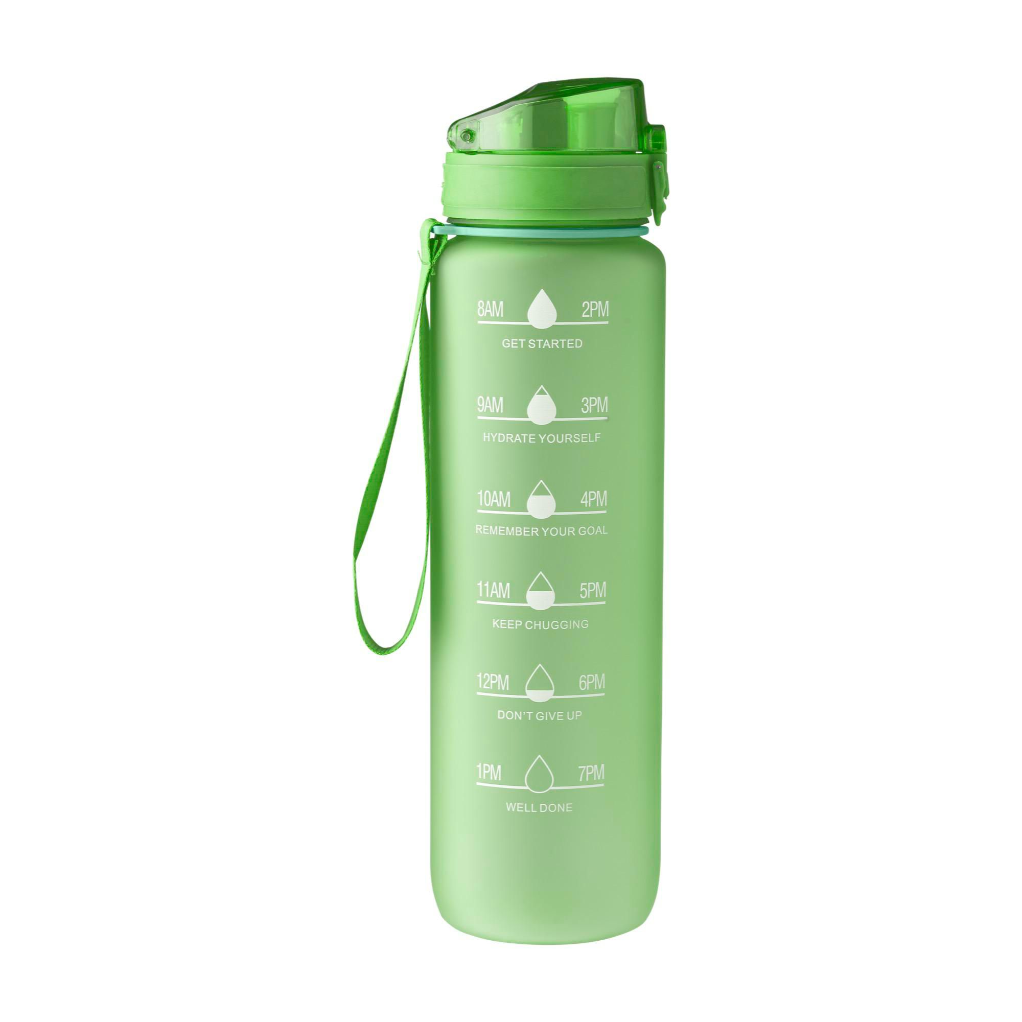 Drikkeflaske (1000 ml) af RPET Brinley - lysegrøn