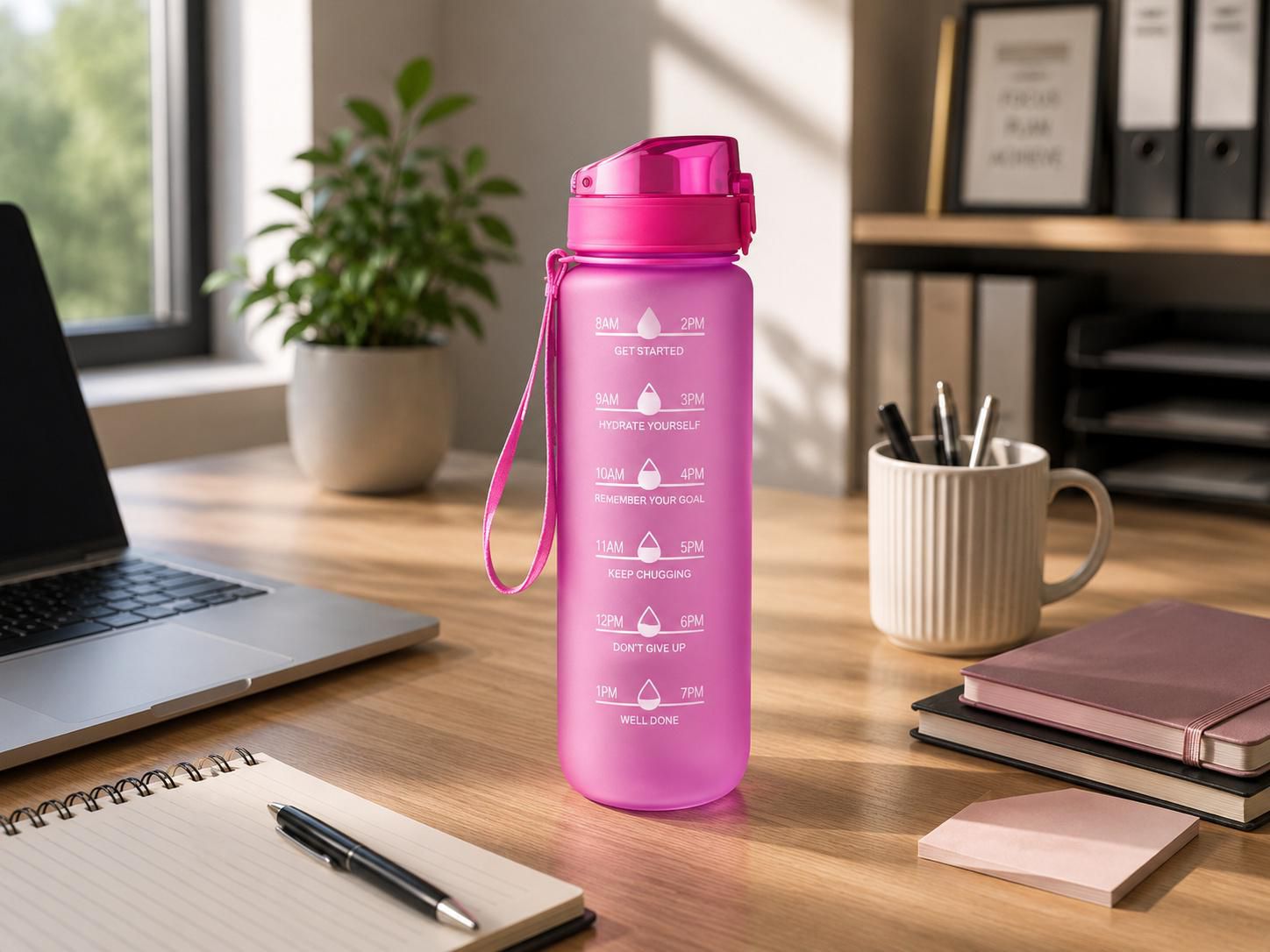 Drikkeflaske (1000 ml) af RPET Brinley - lilla
