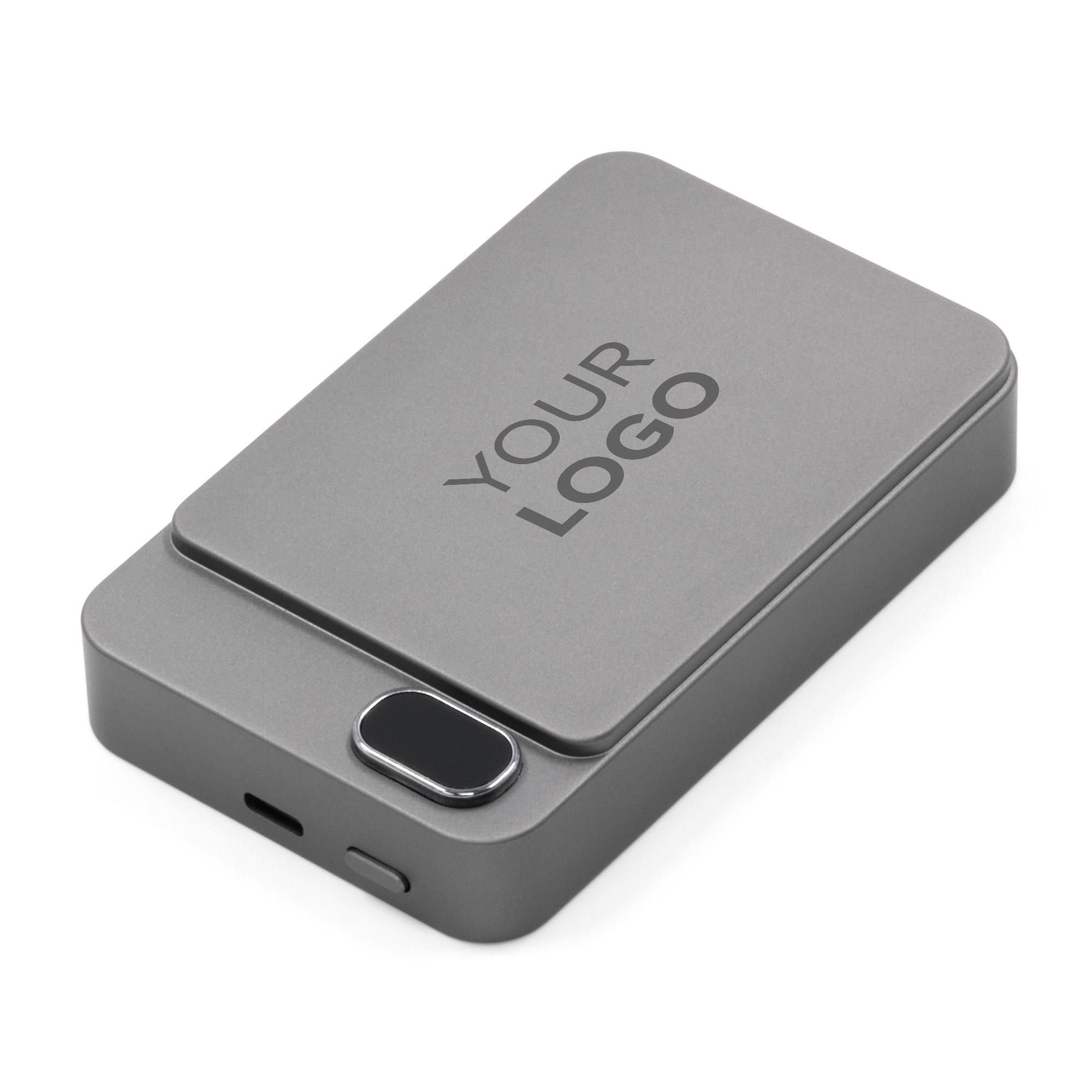 BrandCharger Powerwave 10000 trådløs power bank - grå