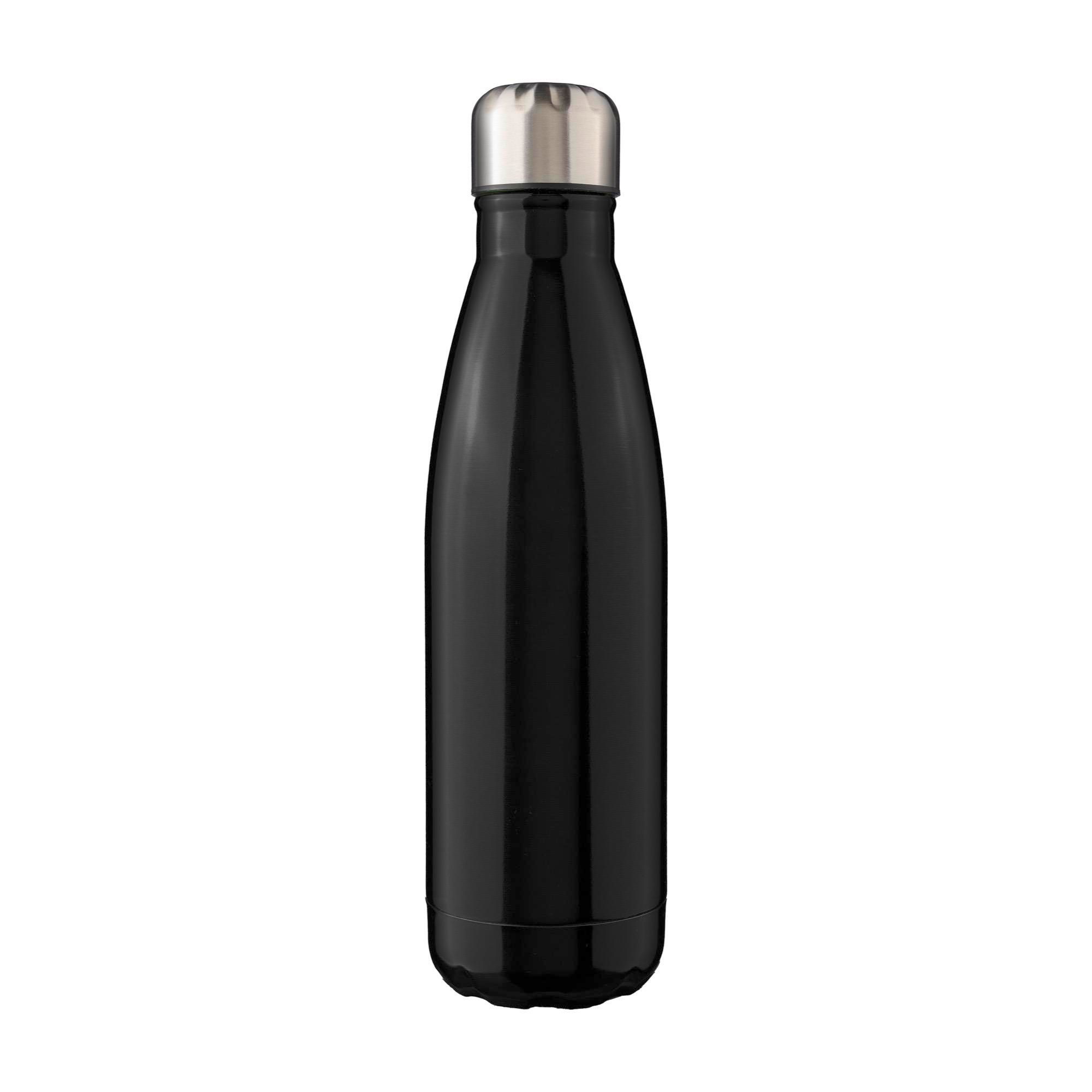 Flaske (650 ml) af Genbrugt rustfrit stål Sumatra - sort