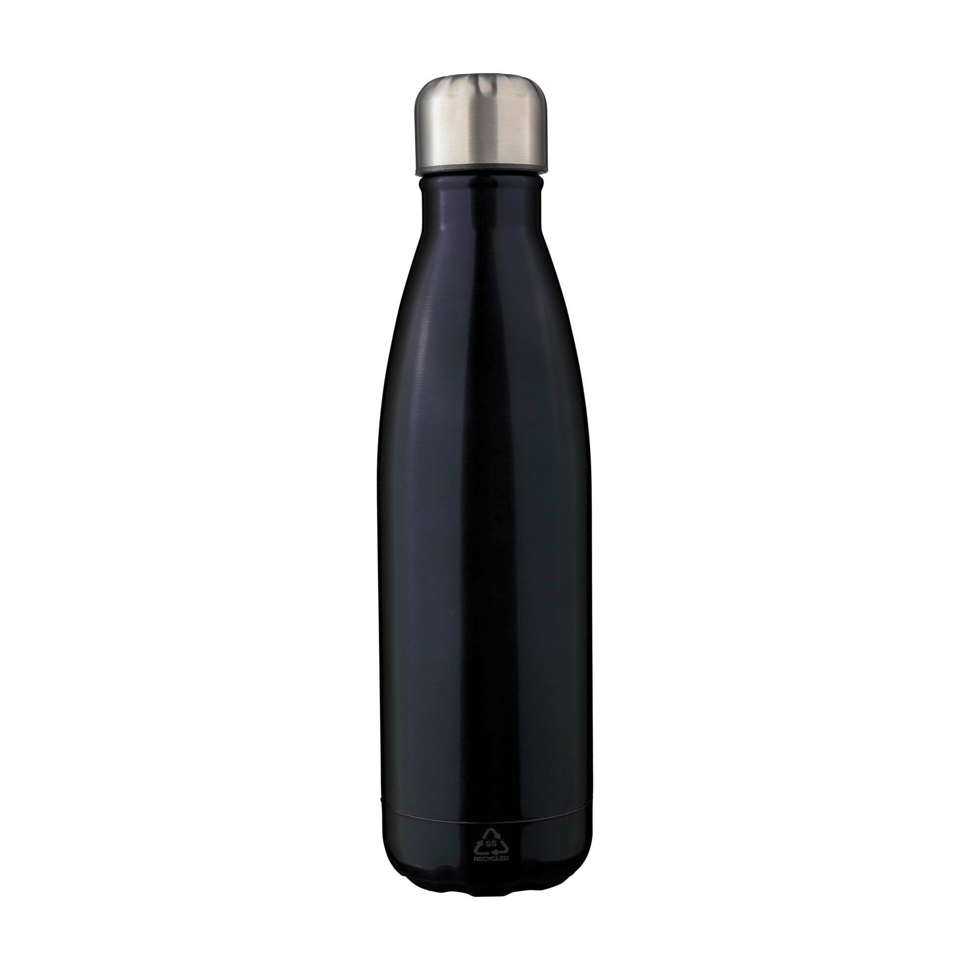 Termoflaske af Genbrugt rustfrit stål termo Lombok - sort - 500 ml
