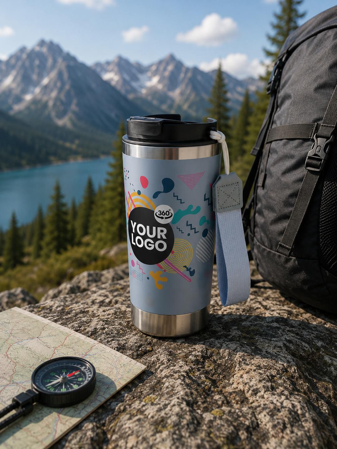 Gobelet thermos double paroi Kayla | Recyclé | 500 ml