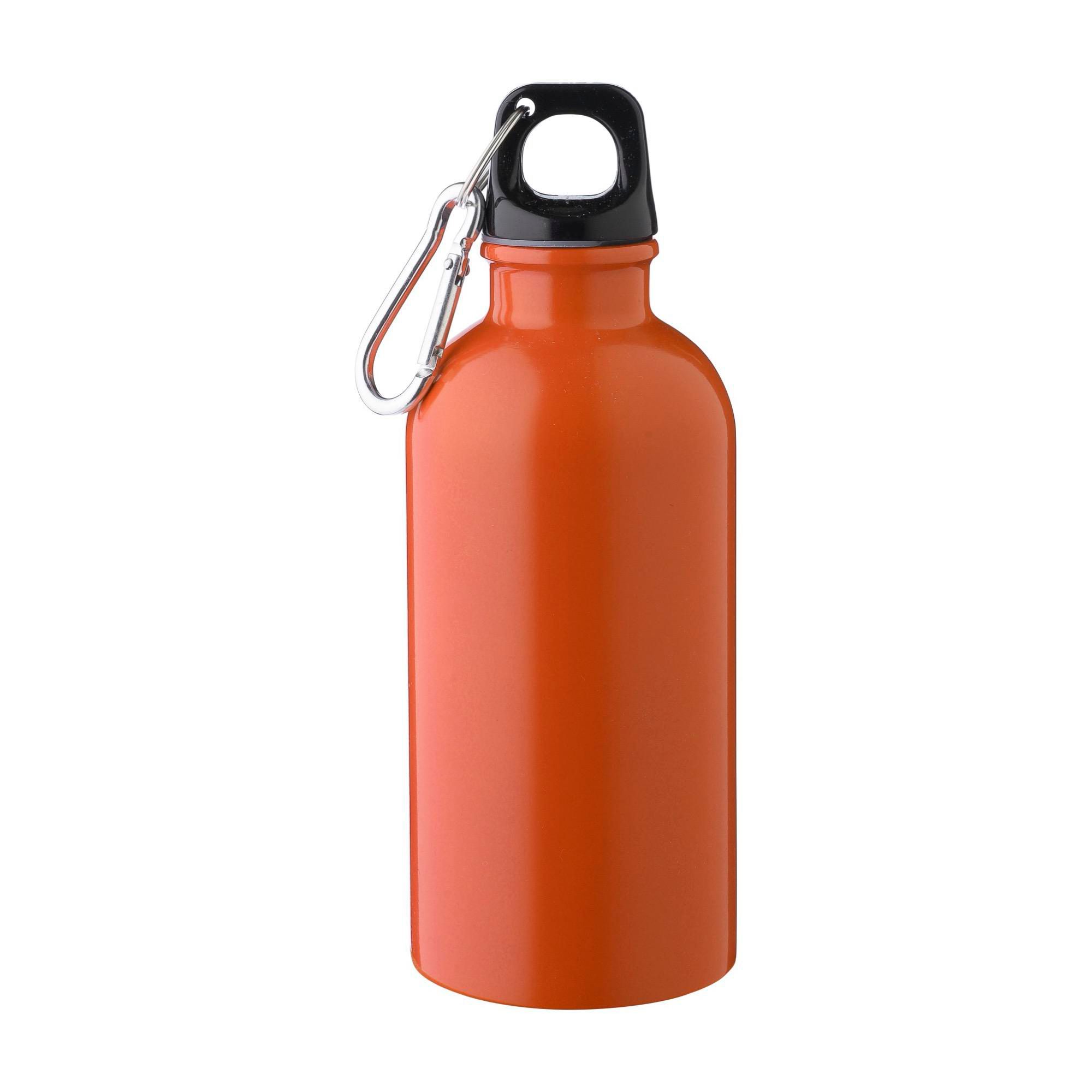 Flaske (400 ml) af Genbrugt rustfrit stål enkeltvægs Sable, orange