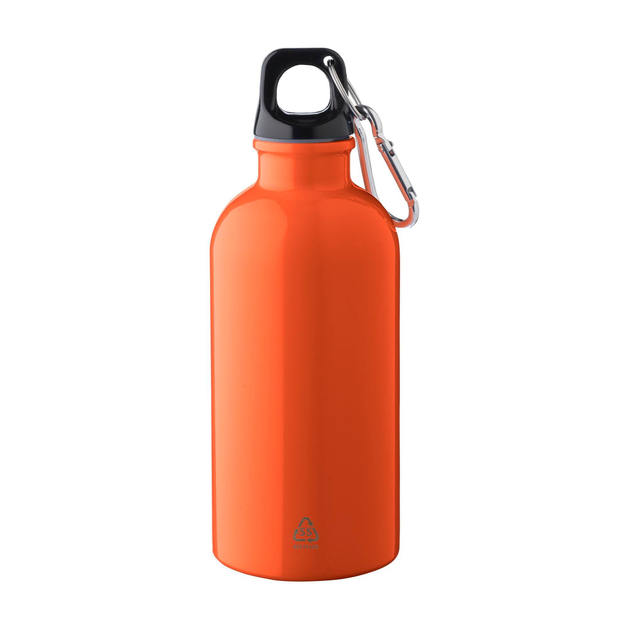 Flaske (400 ml) af Genbrugt rustfrit stål enkeltvægs Sable, orange
