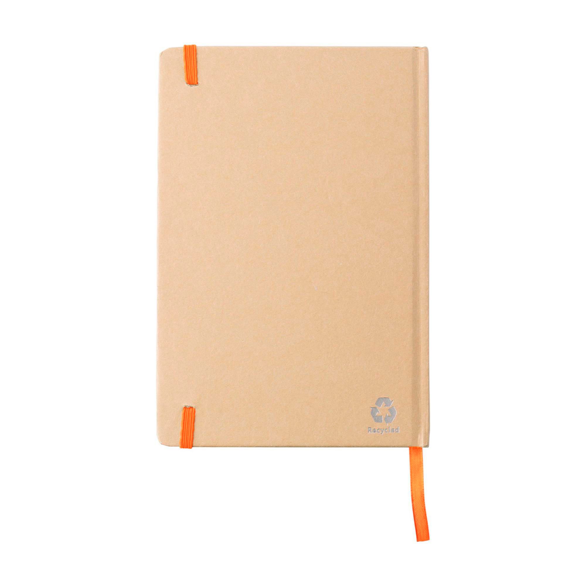A5 linjeret notesbog af kork Trevor, orange