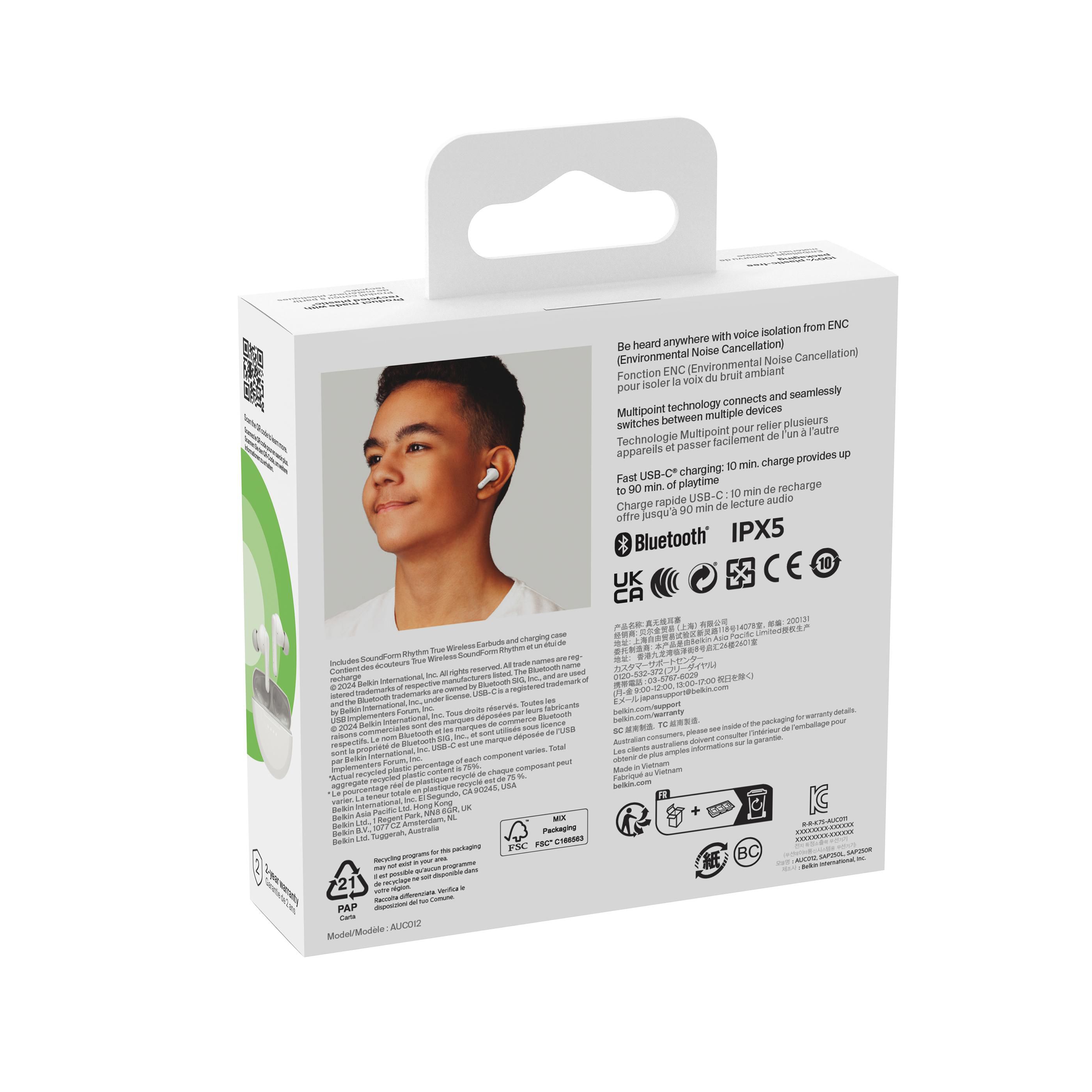Belkin SoundForm Rhythm True Wireless Earbuds