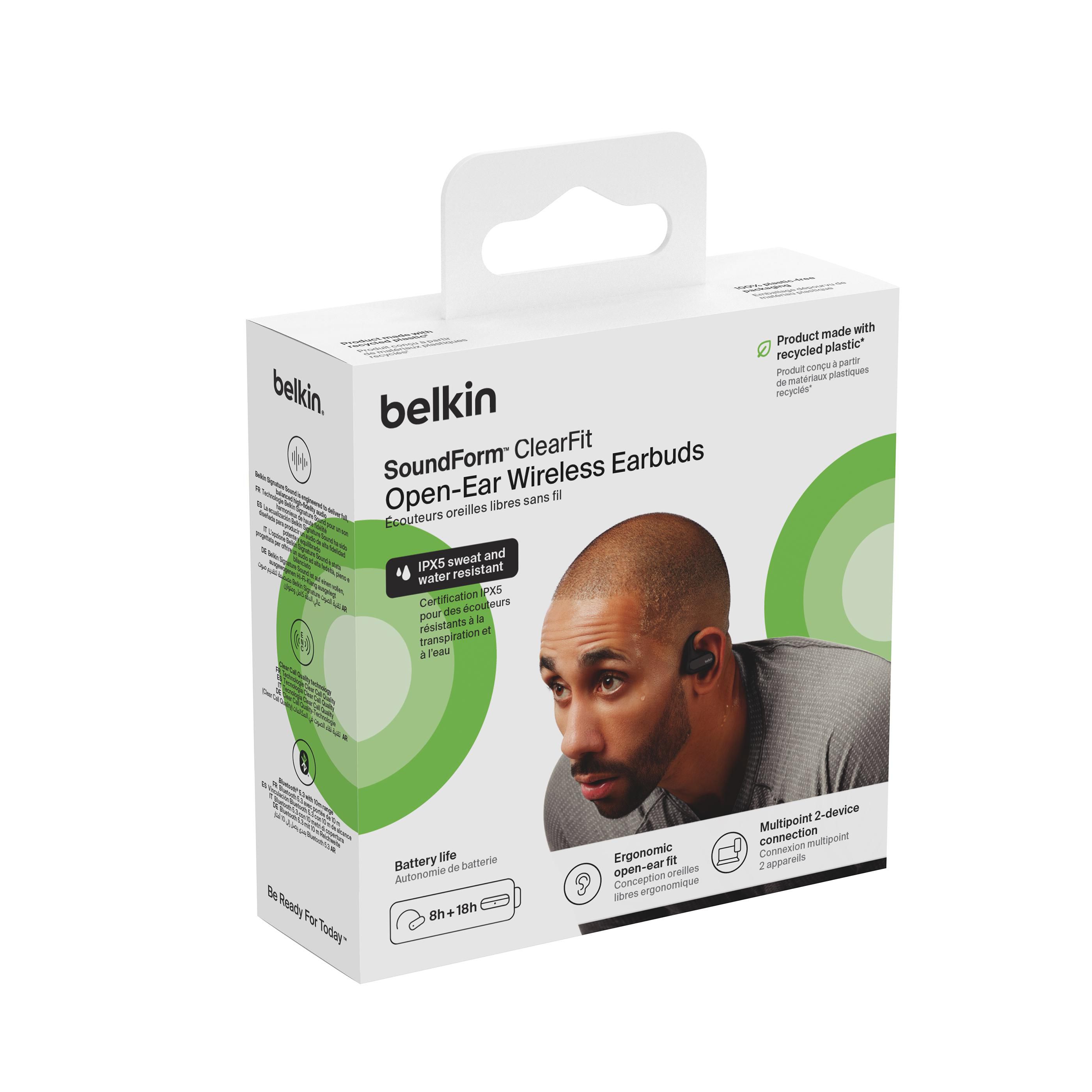 Belkin SoundForm ClearFit Open-ear Wireless Earbuds