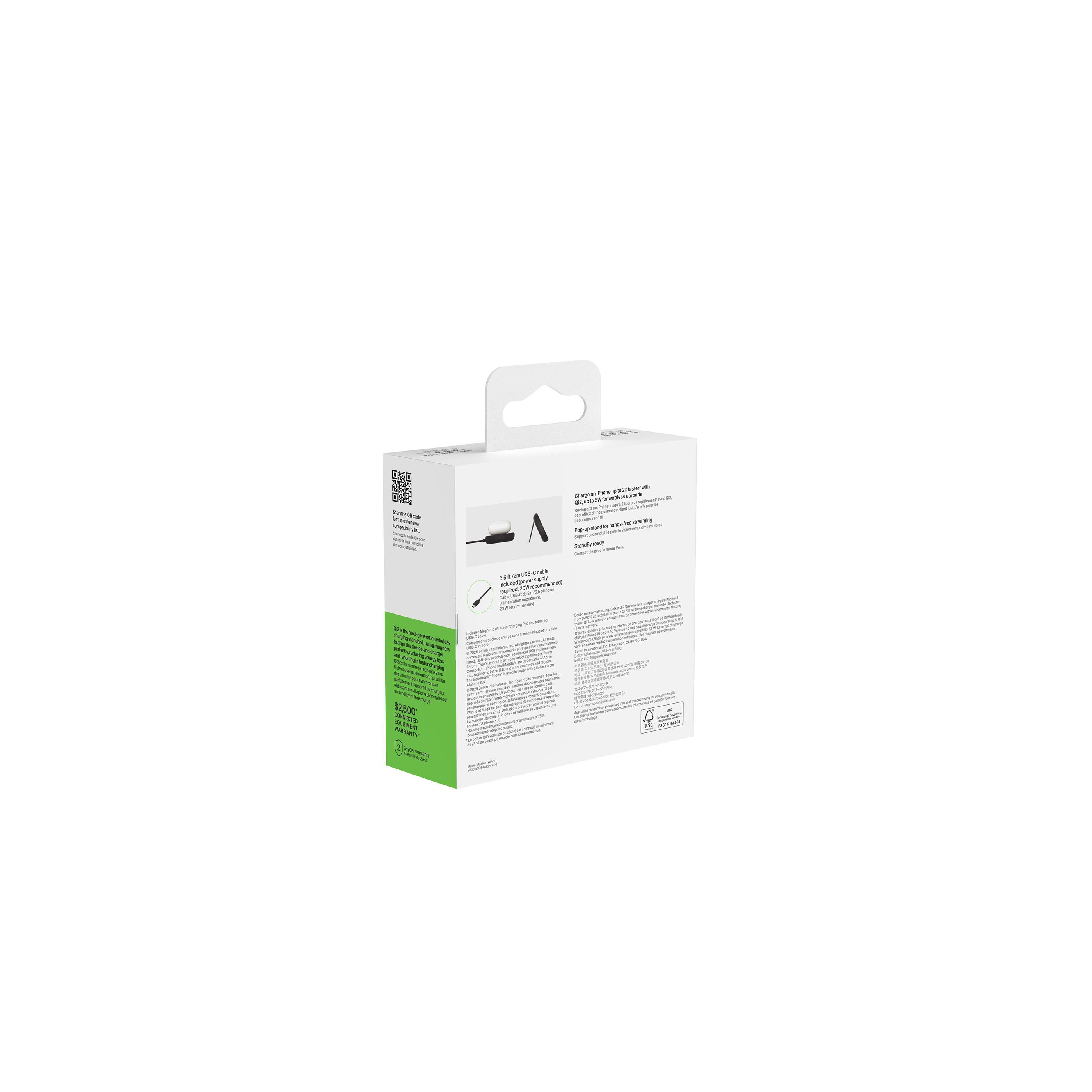 Belkin Boost Charge Qi2 15w Magnetic Pad – detaljbild 1