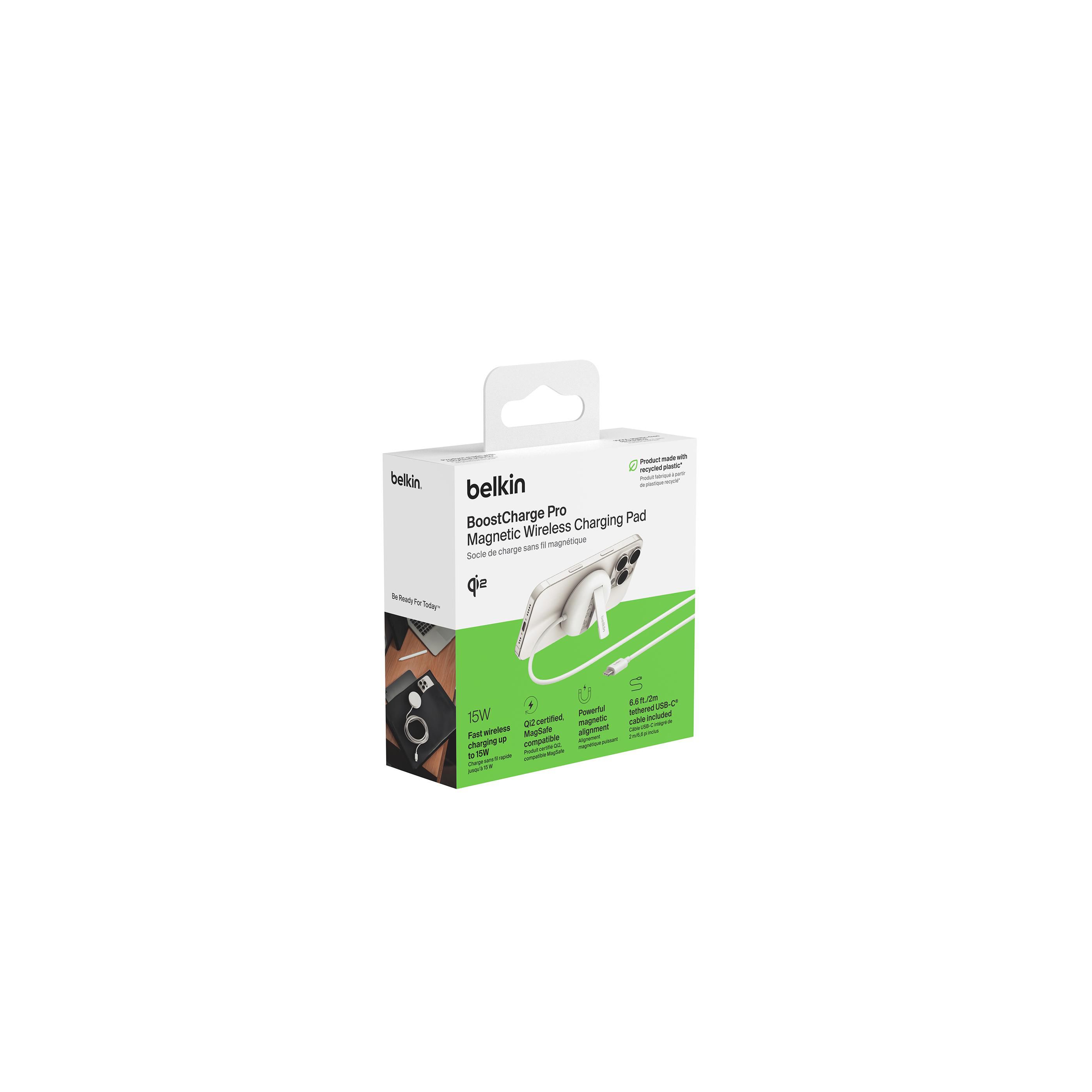 Belkin Boost Charge Qi2 15w Magnetisk Pad - Hvid