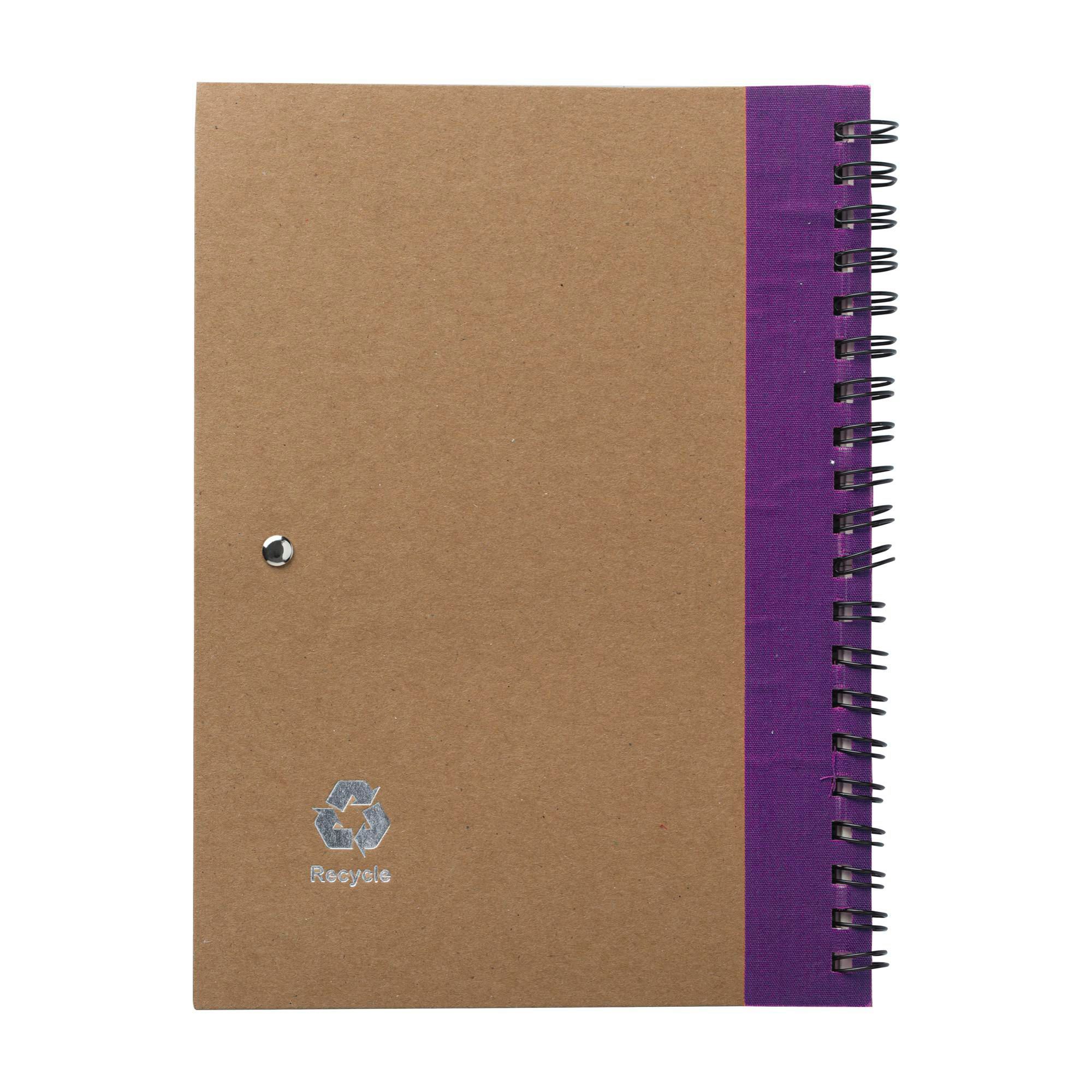 Carnet Stella | Carton recyclé | Ligné | Avec stylo bille