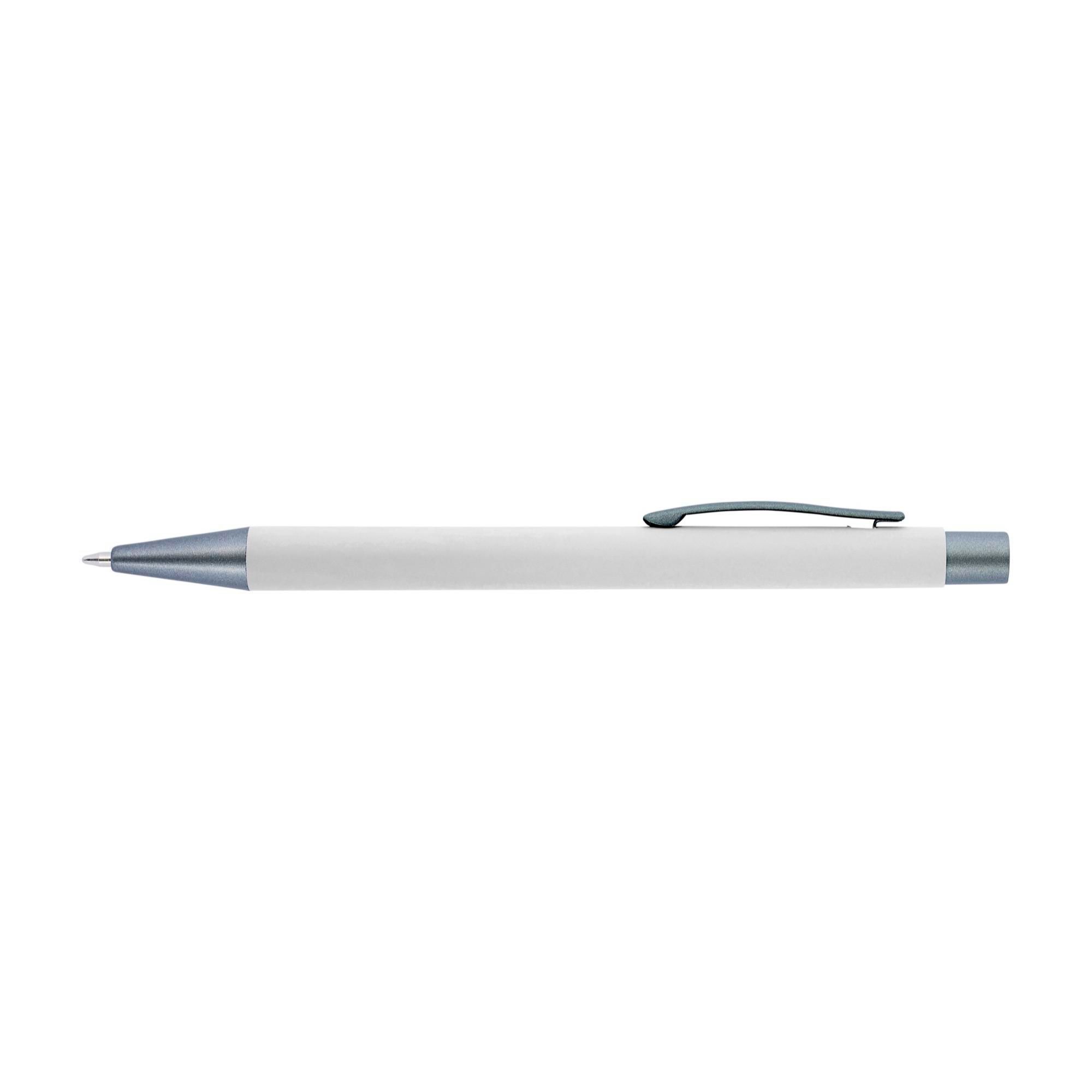 Kuglepen af Genbrugt aluminium Emmett - hvid