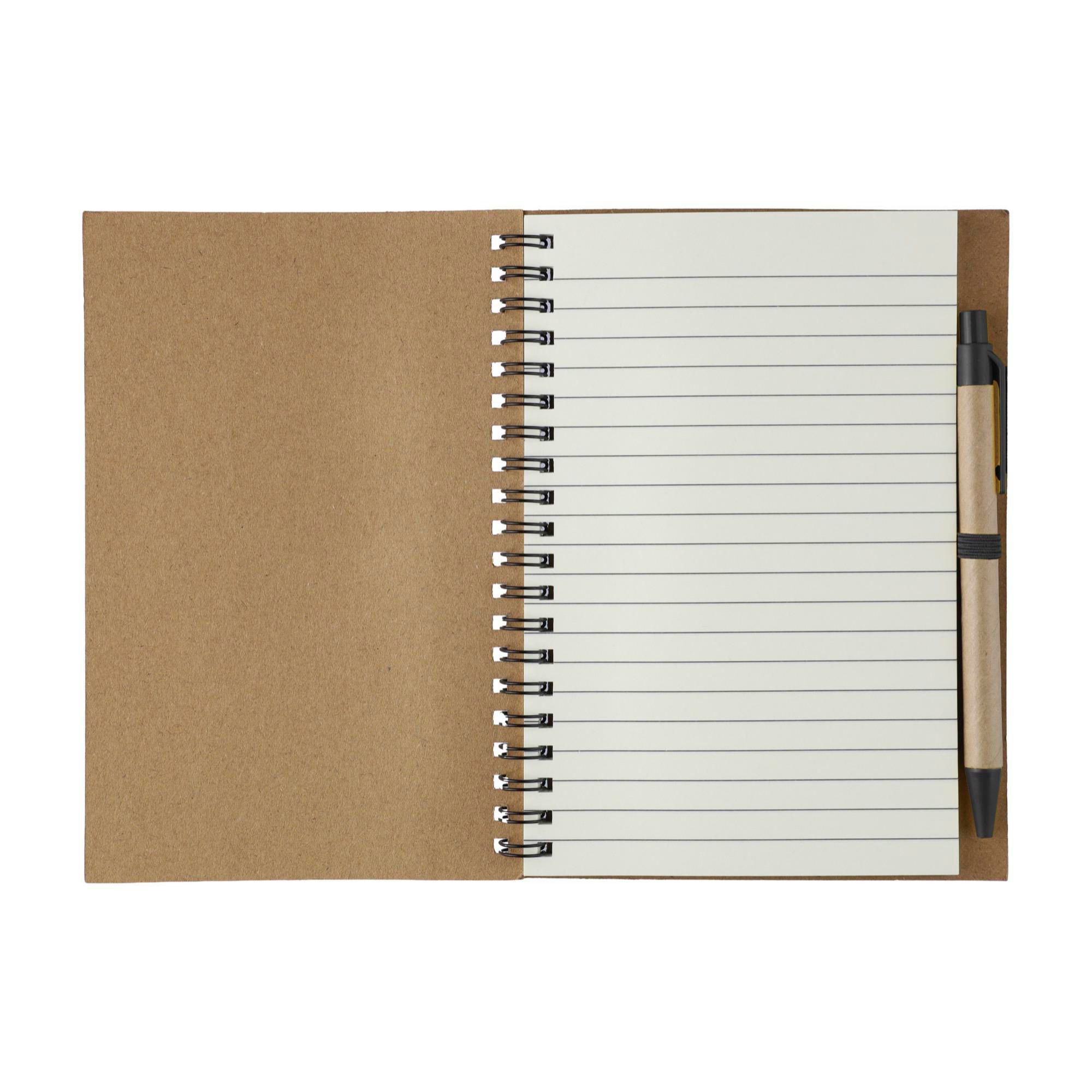 Carnet Stella | Carton recyclé | Ligné | Avec stylo bille