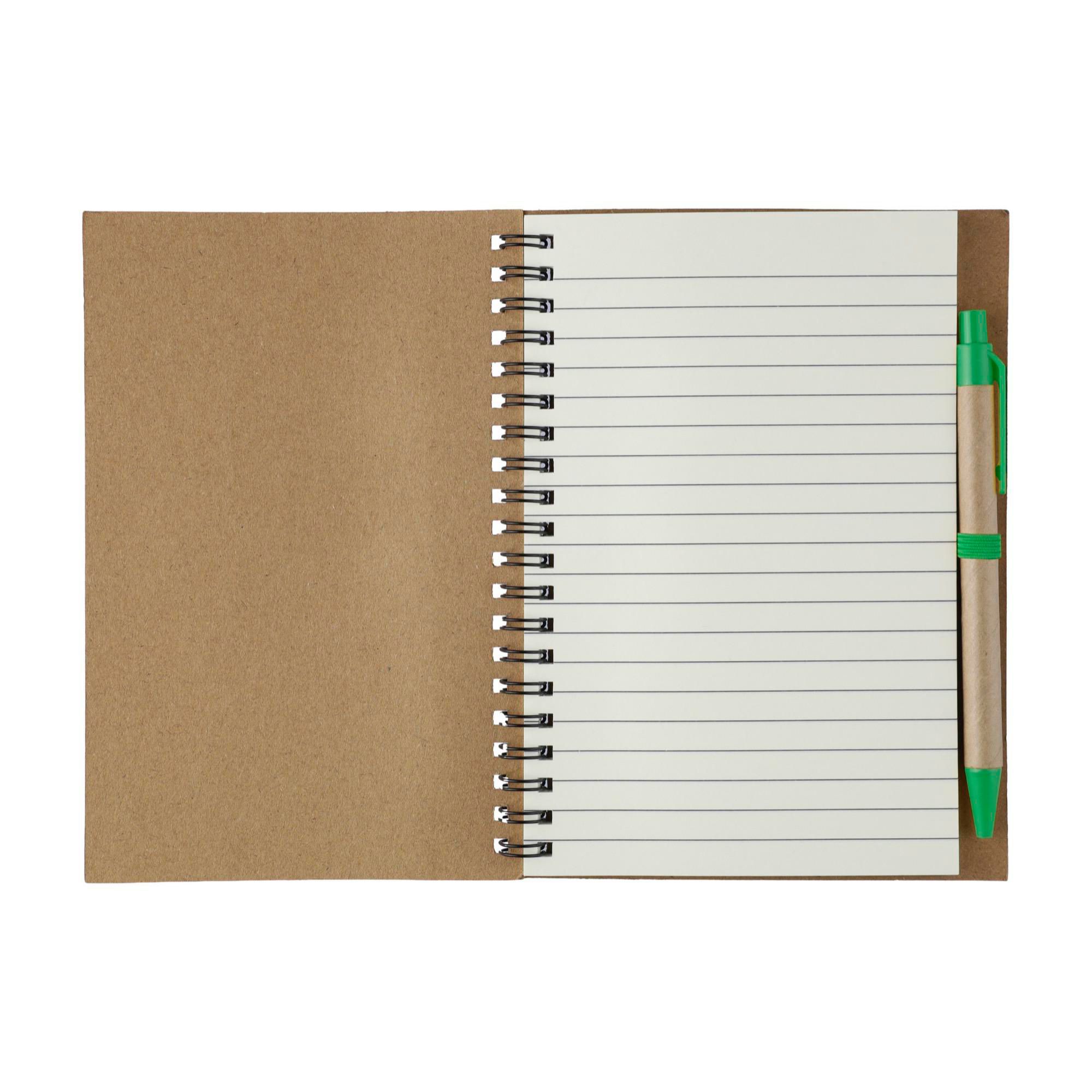 Carnet Stella | Carton recyclé | Ligné | Avec stylo bille