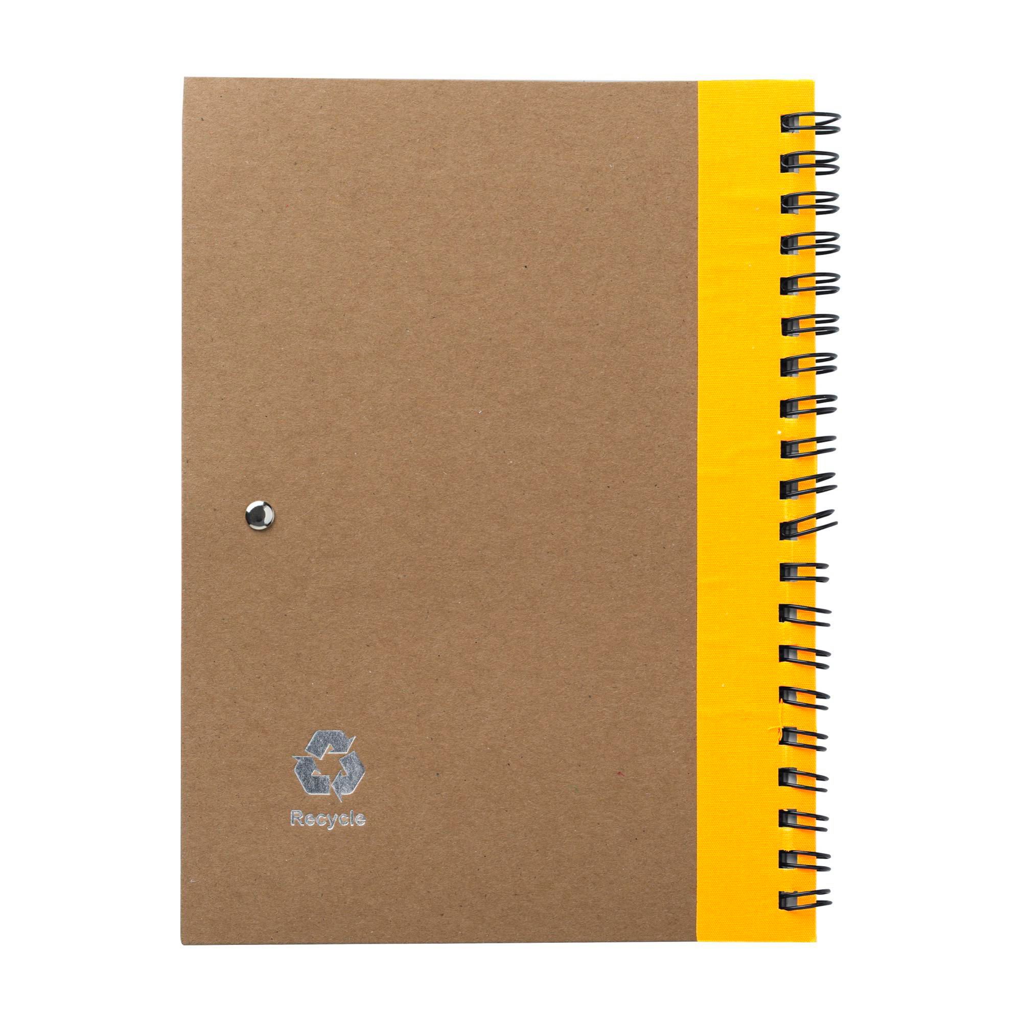 Carnet Stella | Carton recyclé | Ligné | Avec stylo bille