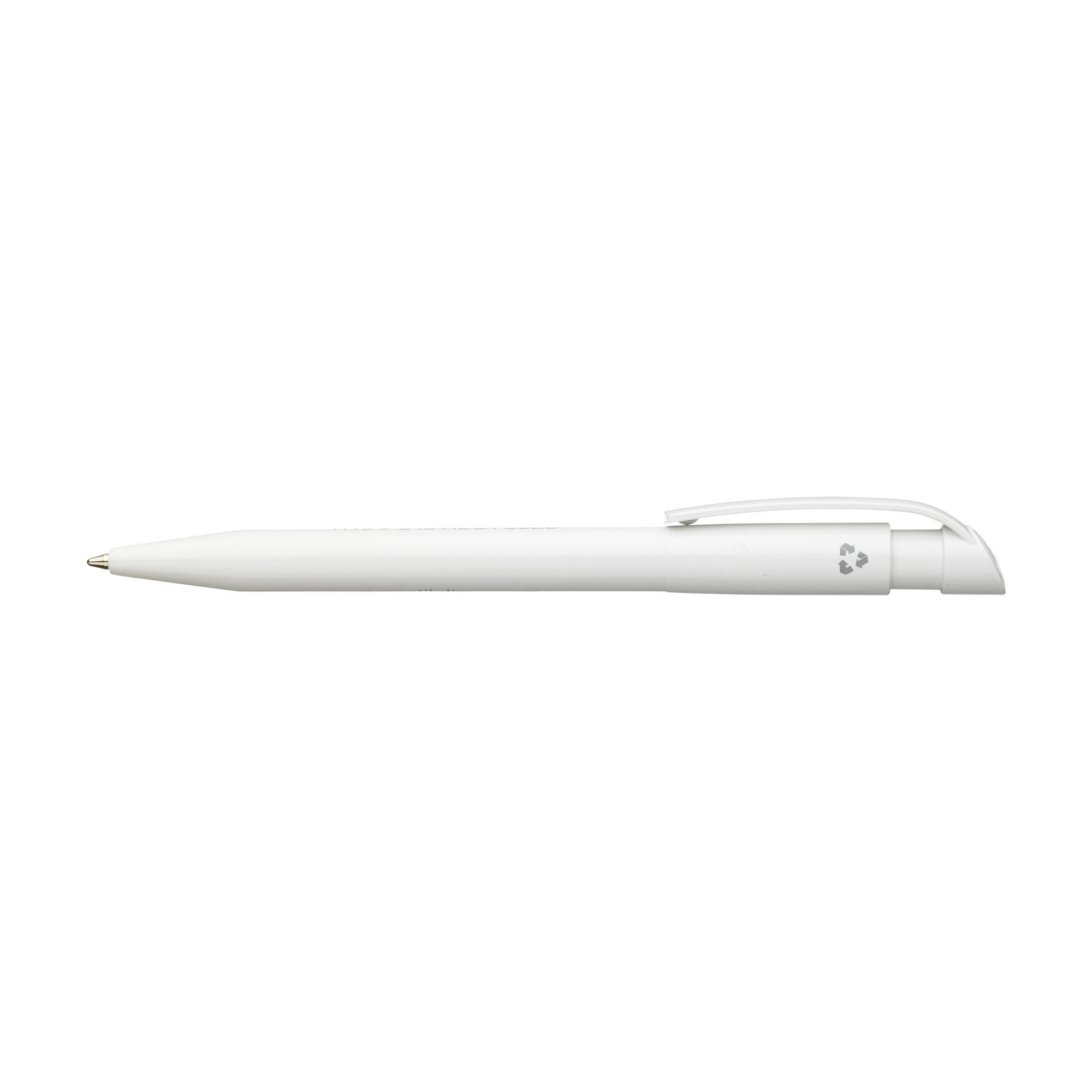 Stilolinea S45 Recycled Pen, weiß · Blaue Mine