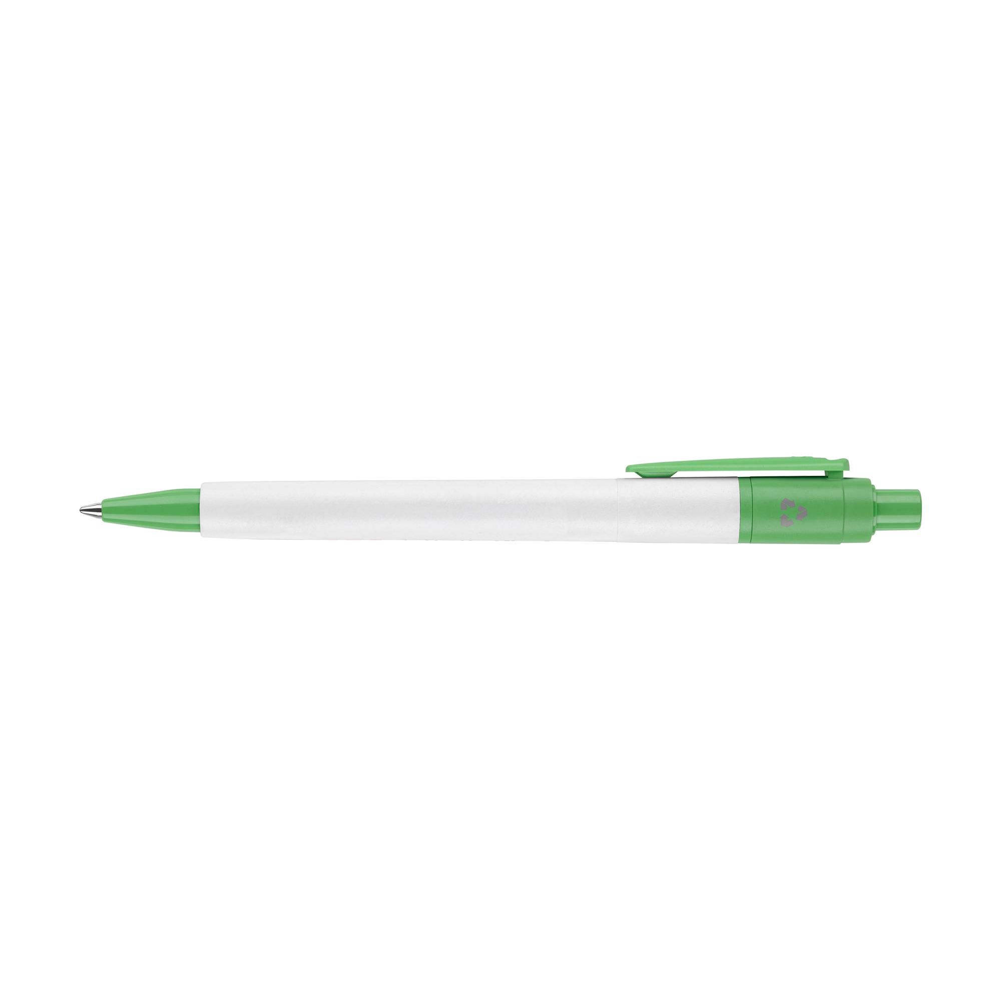 Stilolinea Baron 03 Recycled Pen, weiß/hellgrün (lichtgrün) · Blaue Mine