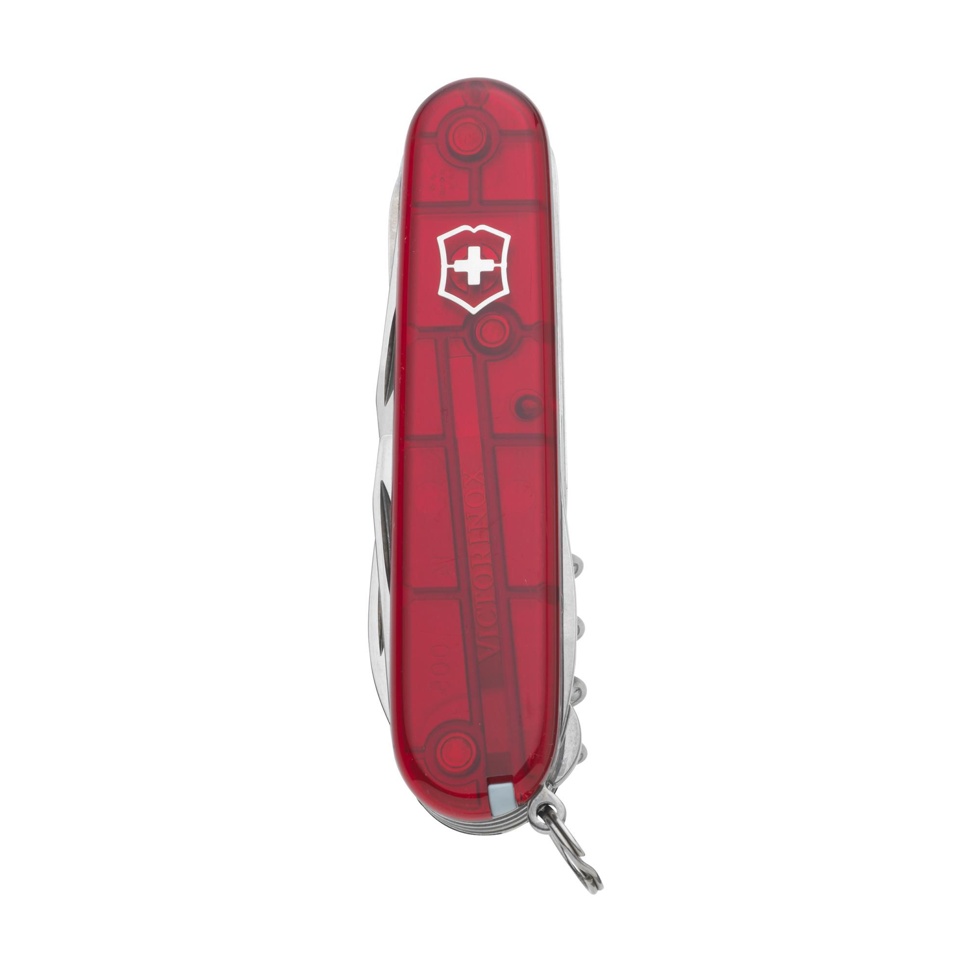 Victorinox Huntsman, transparent rot