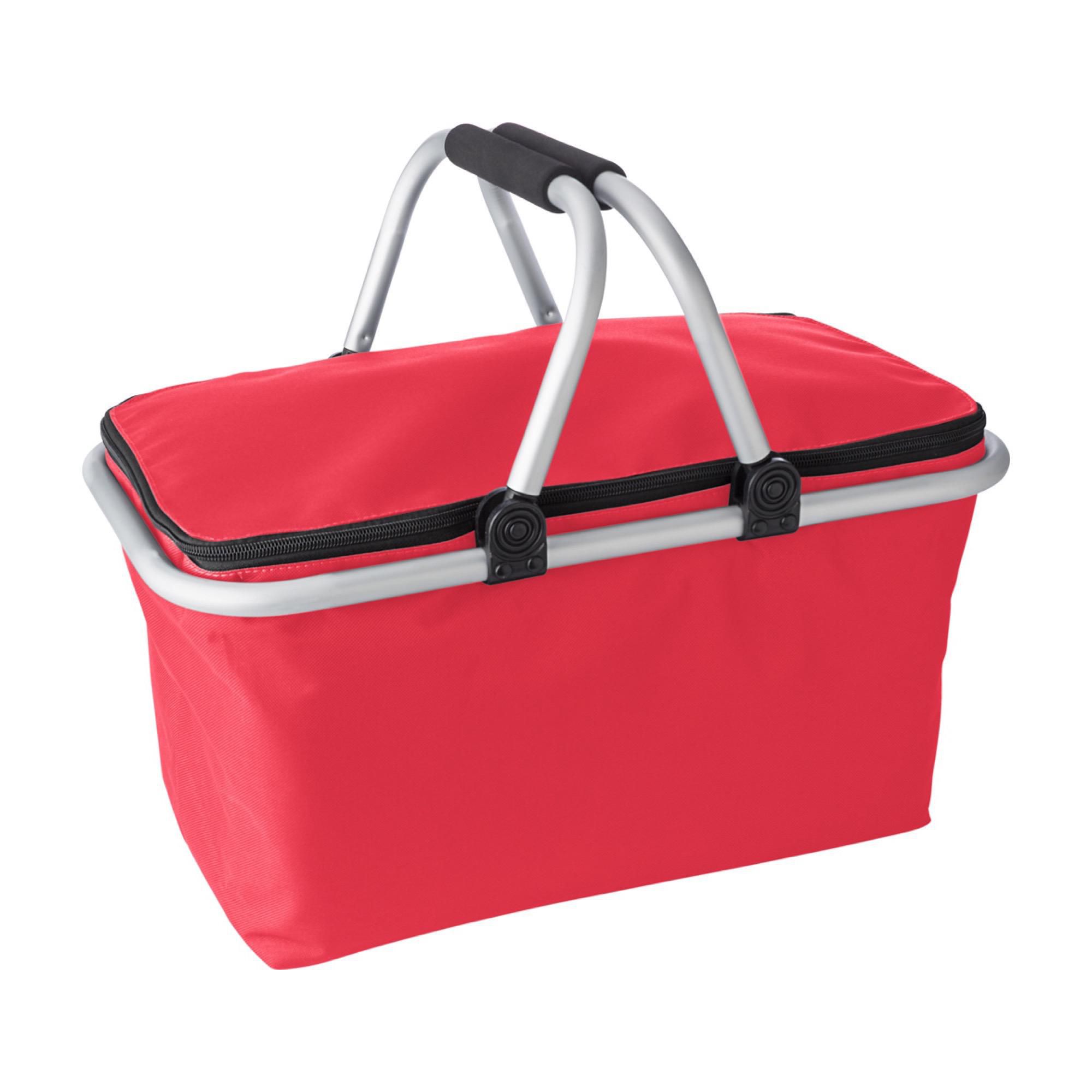 Indkøbskurv af Polyester (320-330 g/m2) Douglas - rød