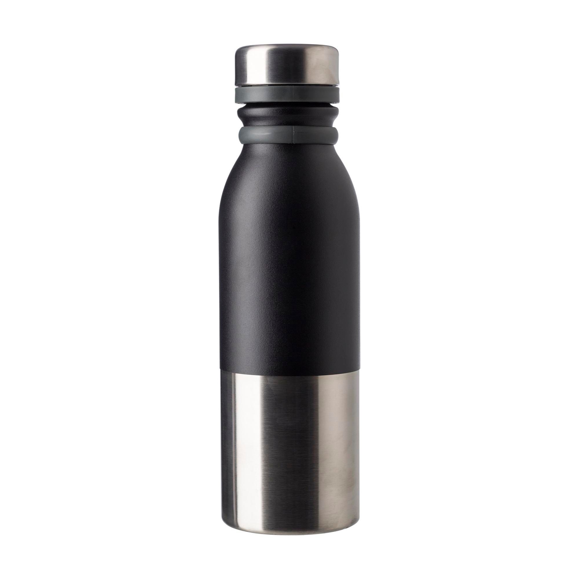 Flaske (600 ml) af Rustfrit stål Will - sort