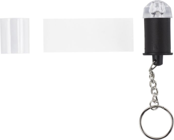 Portachiavi con mini torcia, in ABS Carly