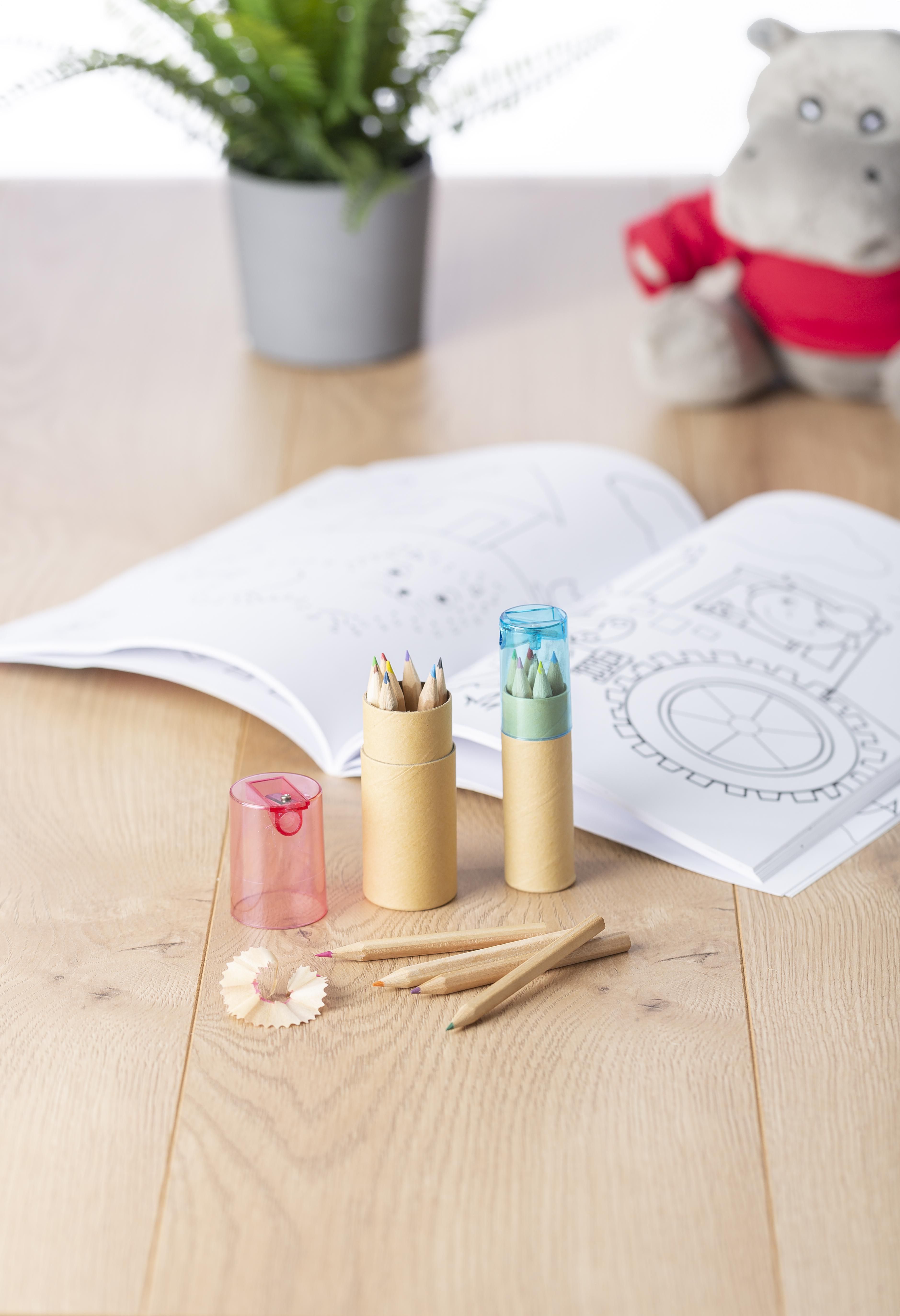 Tube cartonné de 6 crayons Libbie