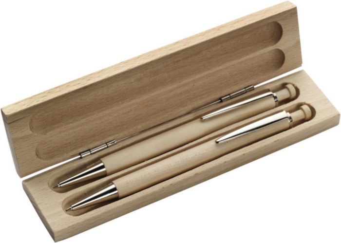 Set da scrittura Morris | Scatola in legno | Penna e matita