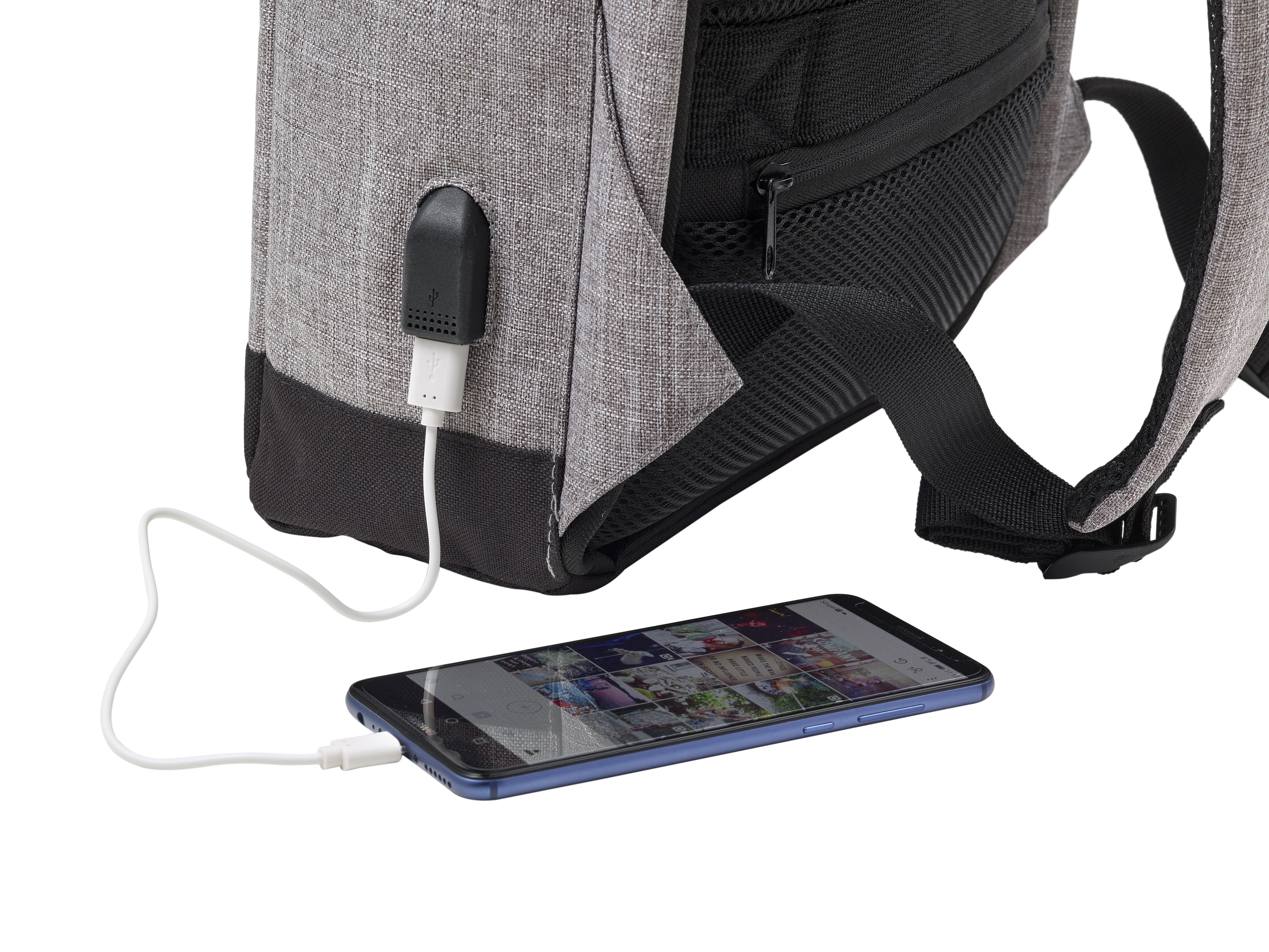 Sac à dos porte-ordinateur antivol en polyester Cruz