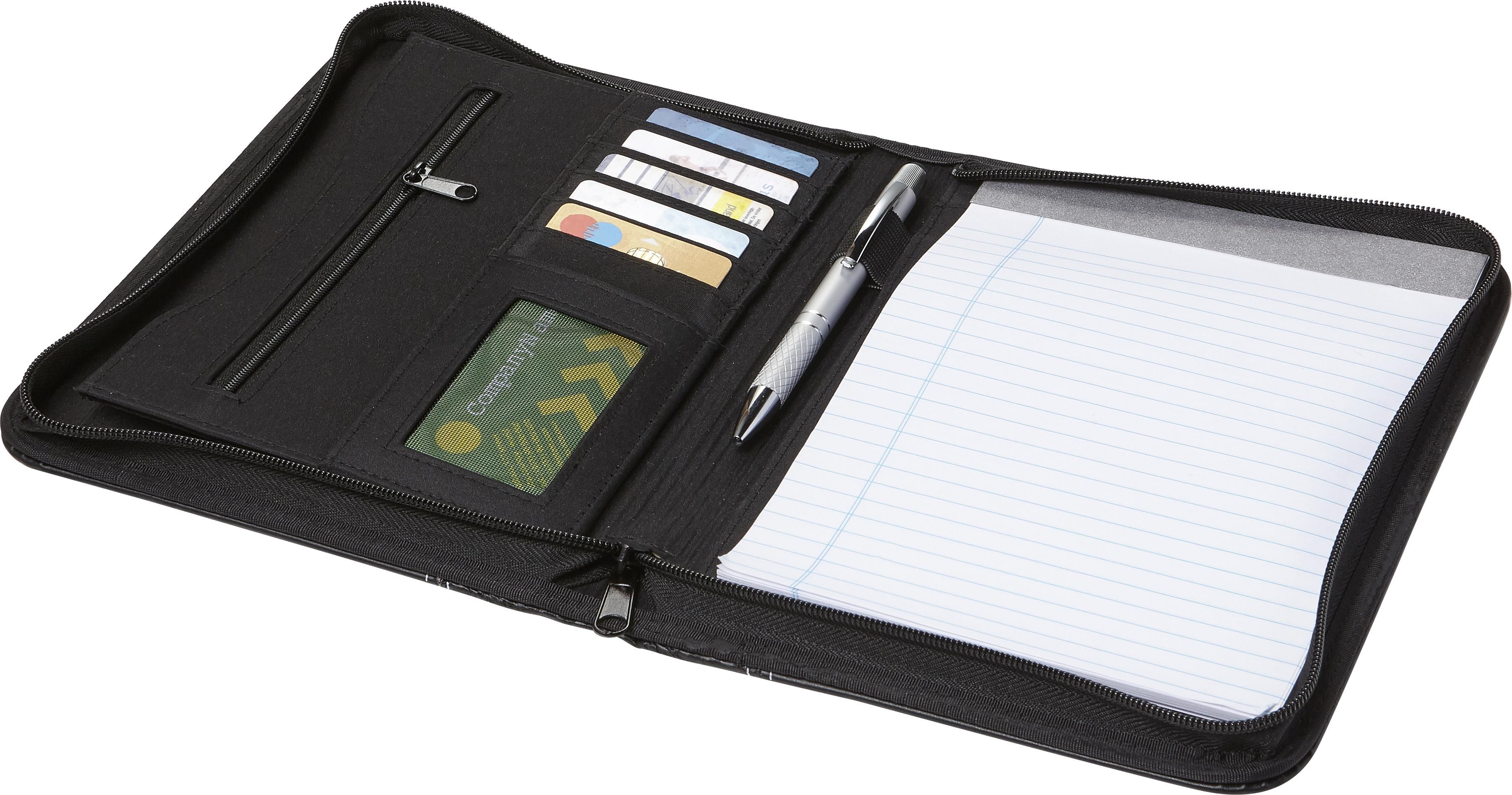 Conférencier A5 zippé en PU Therese