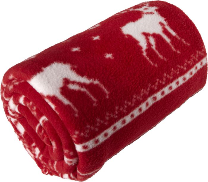Coperta in pile Jane | Motivo con renne