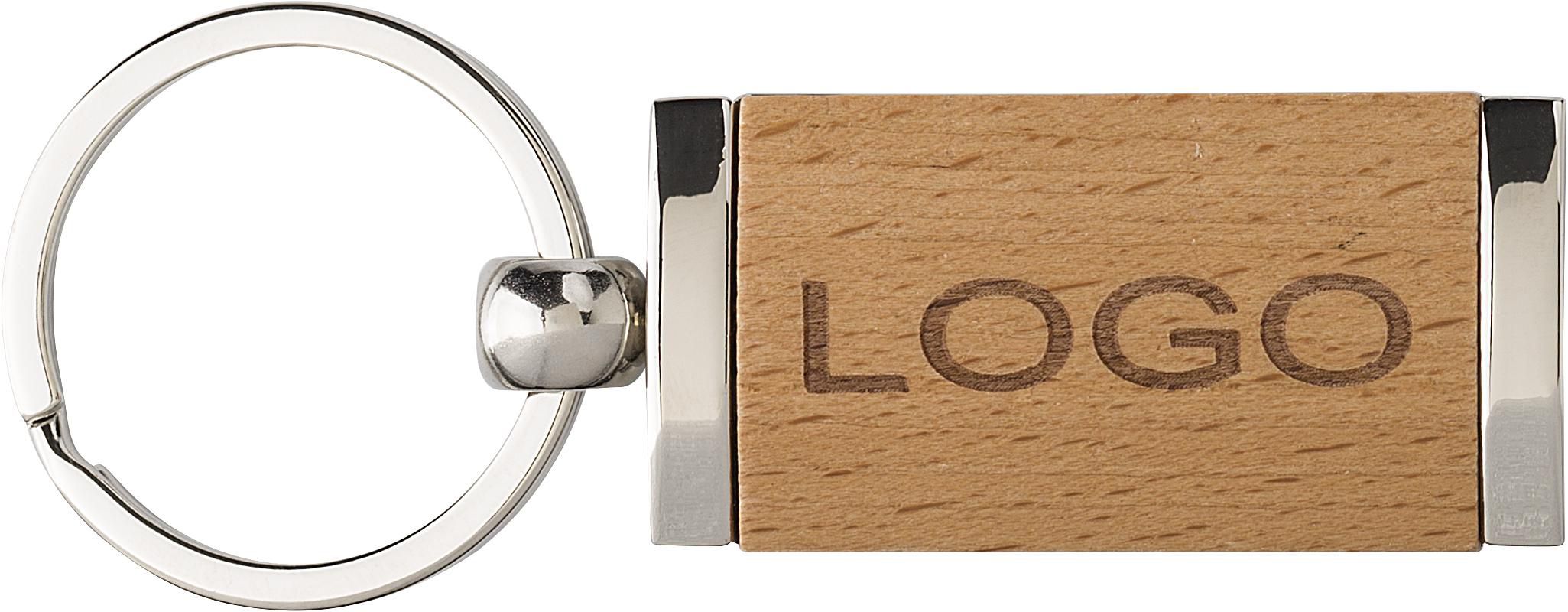 Porte-clés en bois et métal Jennie