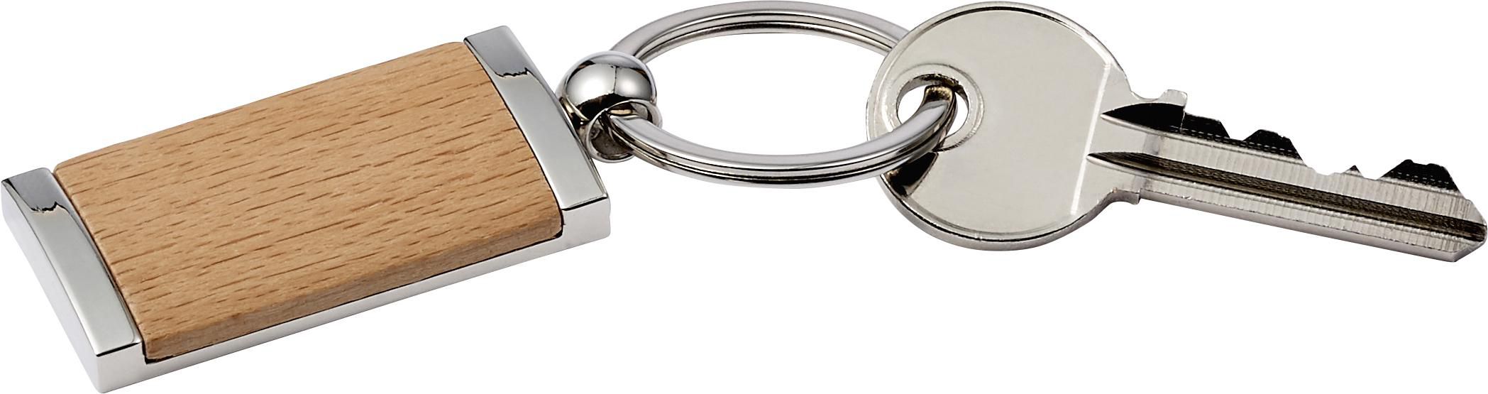 Porte-clés en bois et métal Jennie