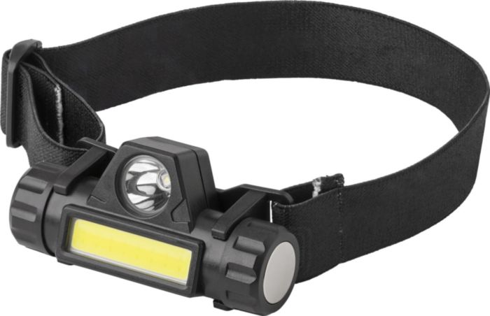 Torcia frontale Mina | Plastica | LED + COB | Ricaricabile USB-C