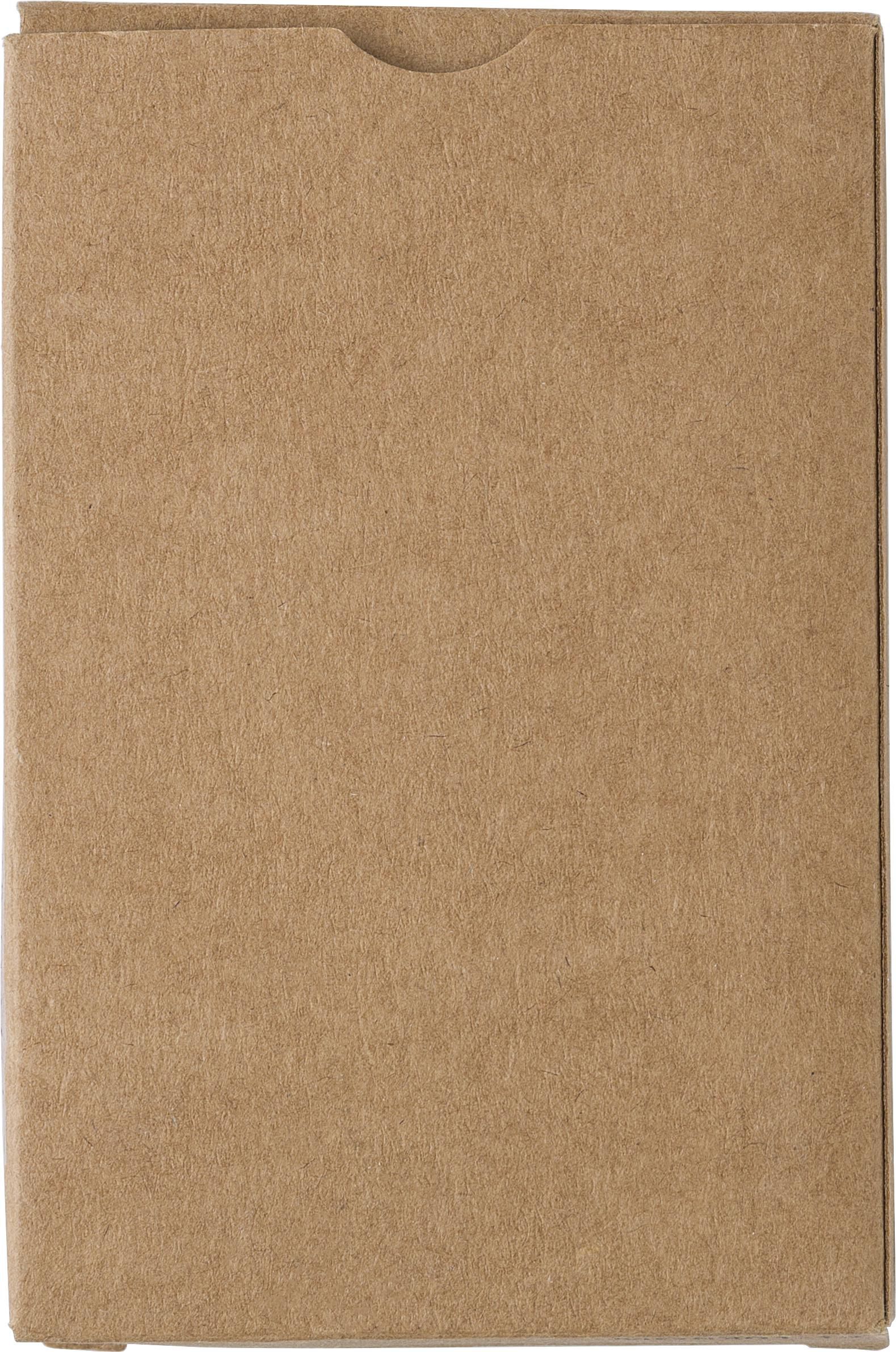 Jeu de cartes de 54 cartes en carton recyclé Andreina