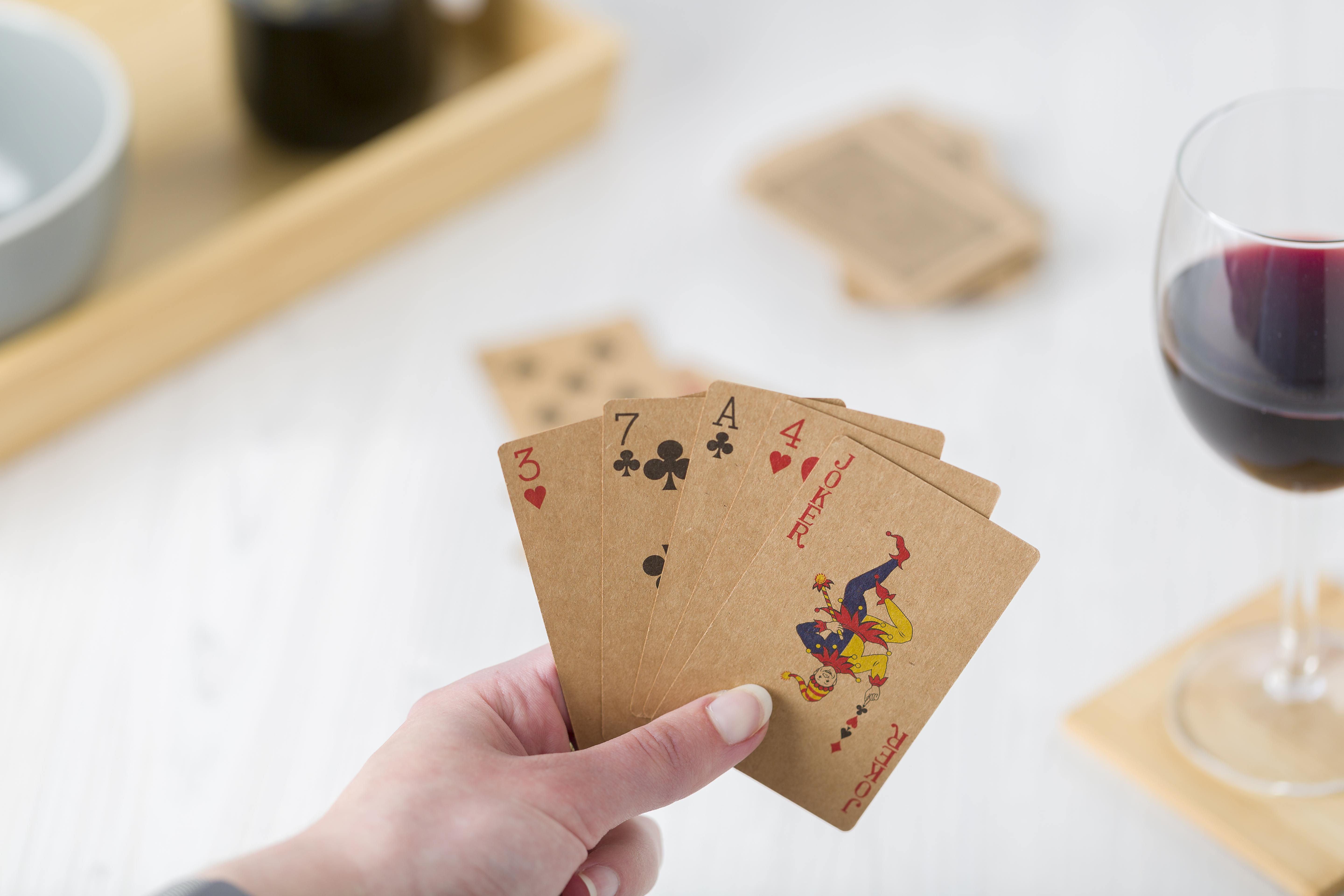 Jeu de cartes de 54 cartes en carton recyclé Andreina