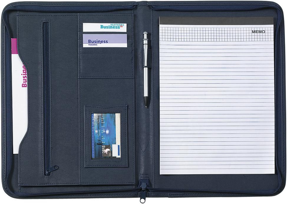 Conférencier A4 zippé en PVC Katelyn